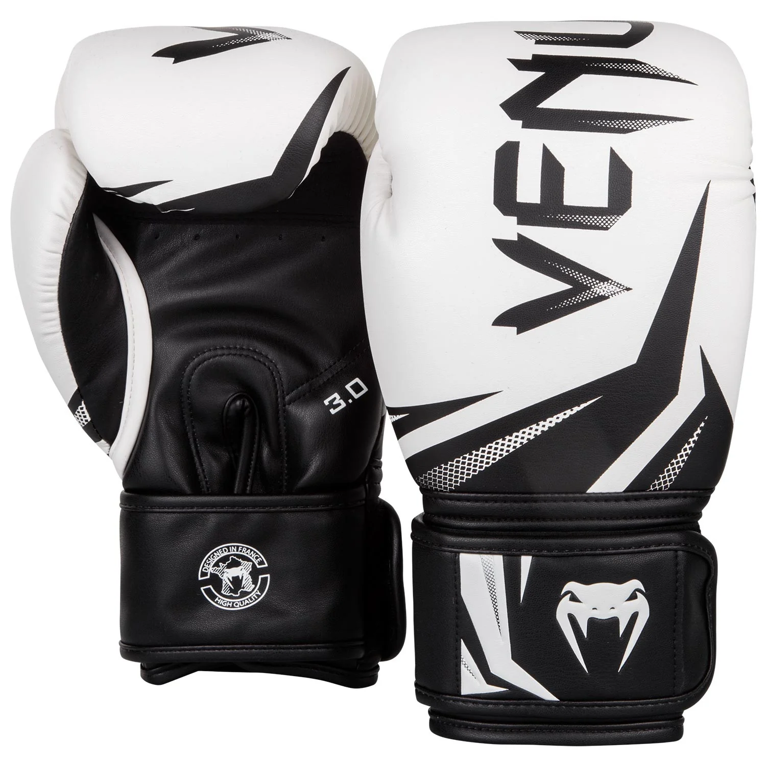 Gants de boxe Venum Challenger 3.0 – Blanc/Noir - Image 2