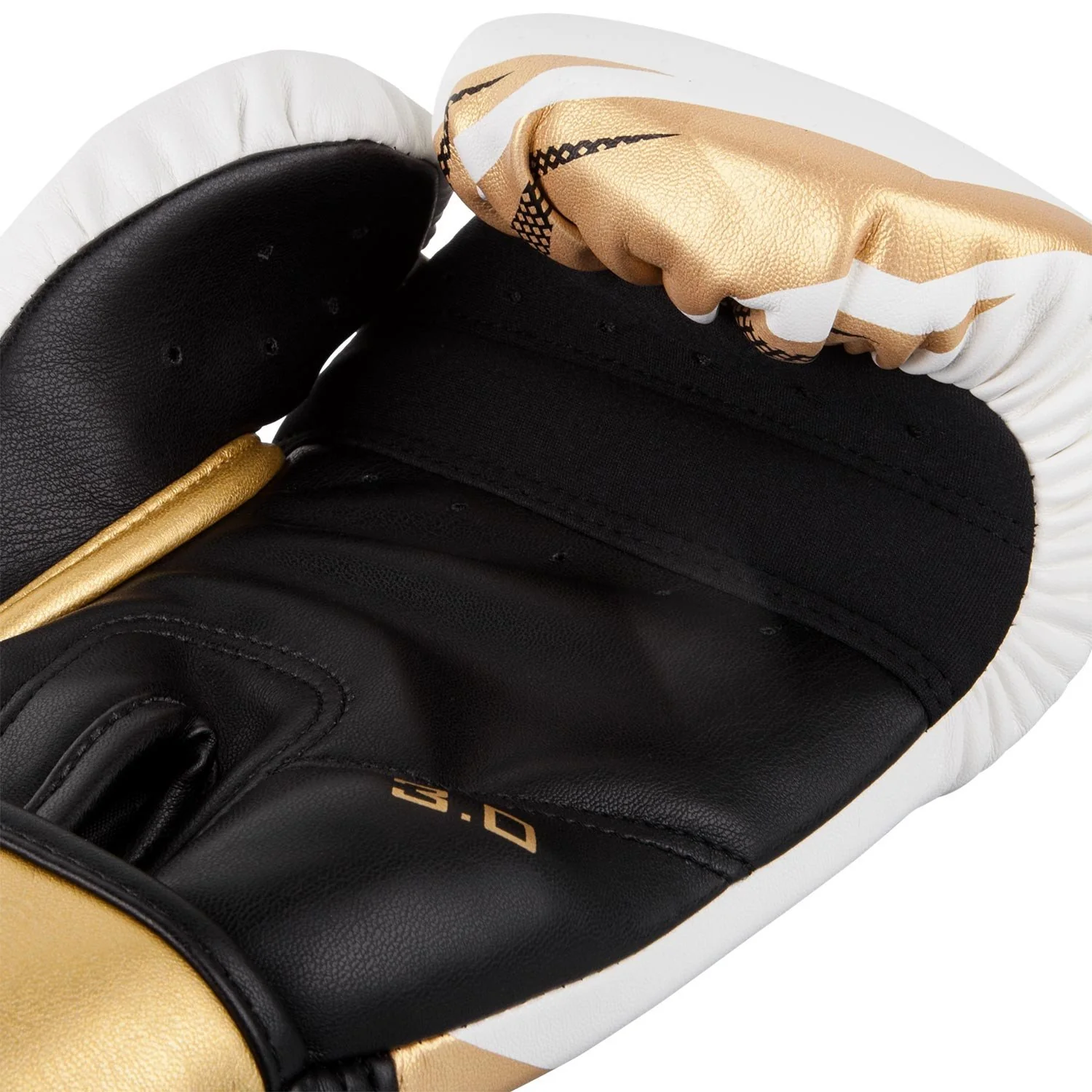 Gants de boxe Venum Challenger 3.0 – Blanc/Noir/Or - Image 4
