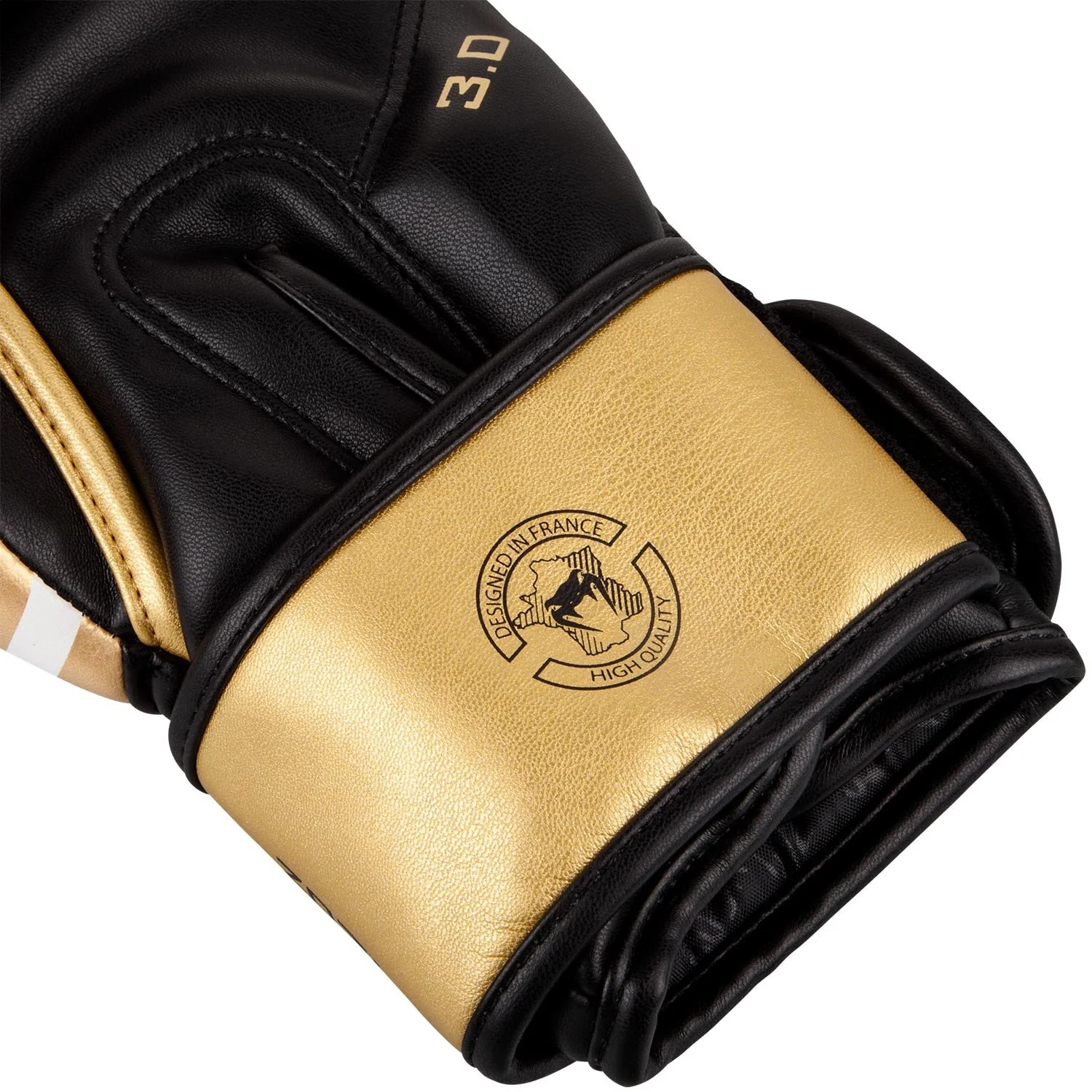 Gants de boxe Venum Challenger 3.0 – Blanc/Noir/Or - Image 5
