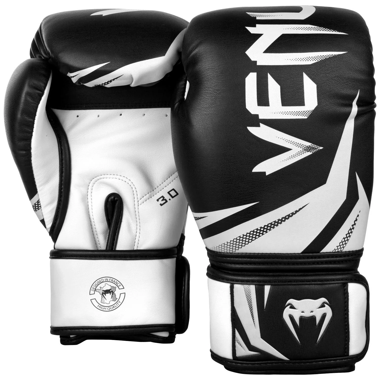 Gants de boxe Venum Challenger 3.0 – Noir/Blanc - Image 2
