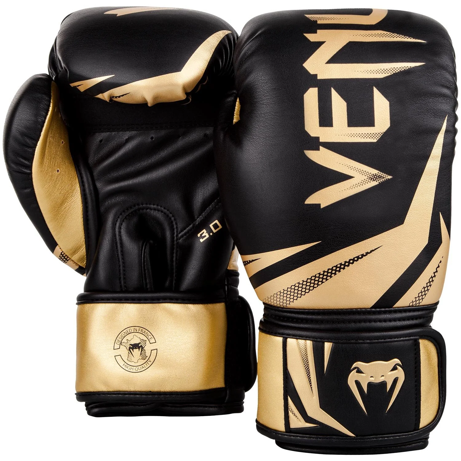 Gants de boxe Noir/Or Venum Challenger 3.0 - Image 2