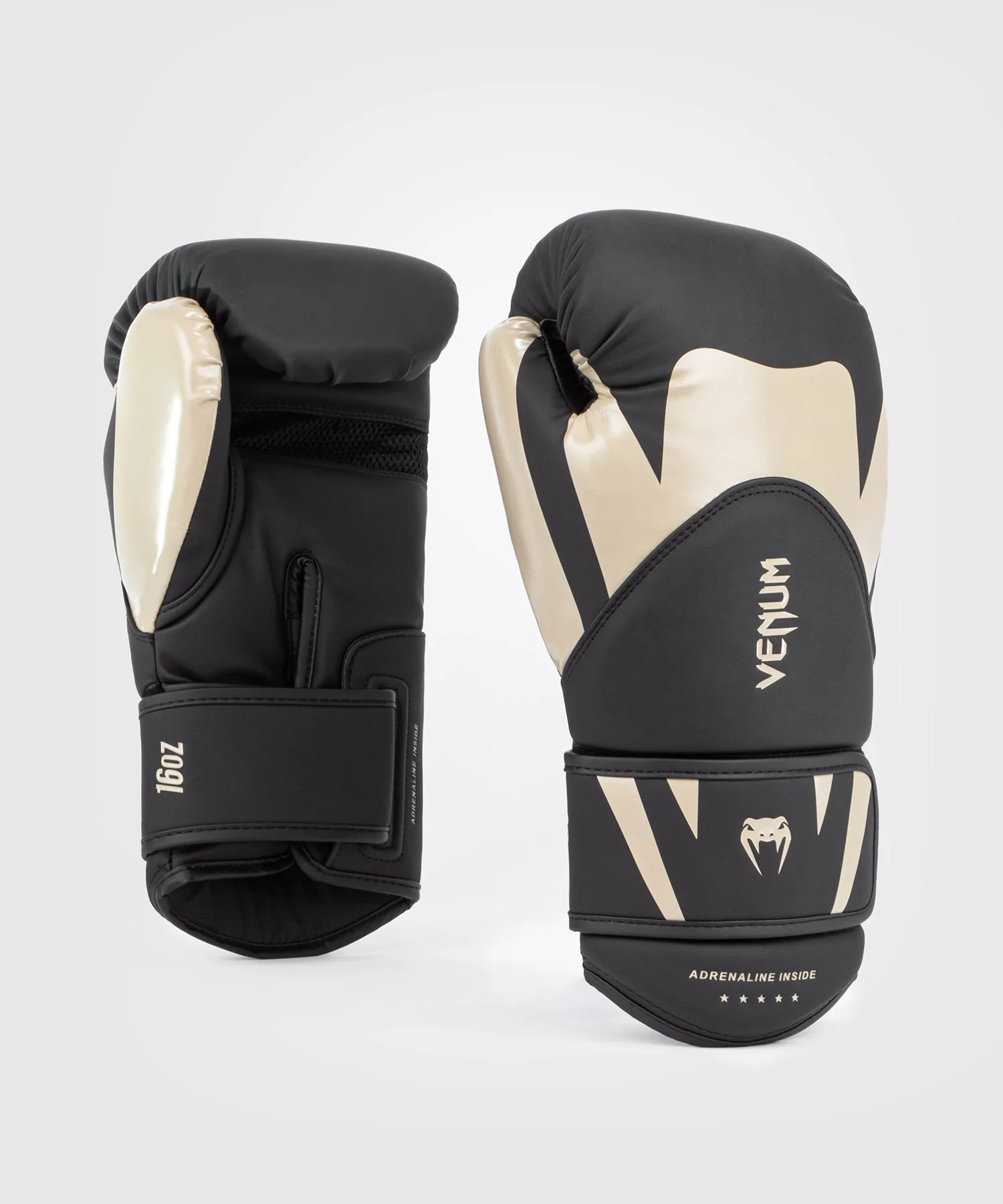 Gants de boxe Venum Challenger 4.0 - Noir/Beige - Image 2