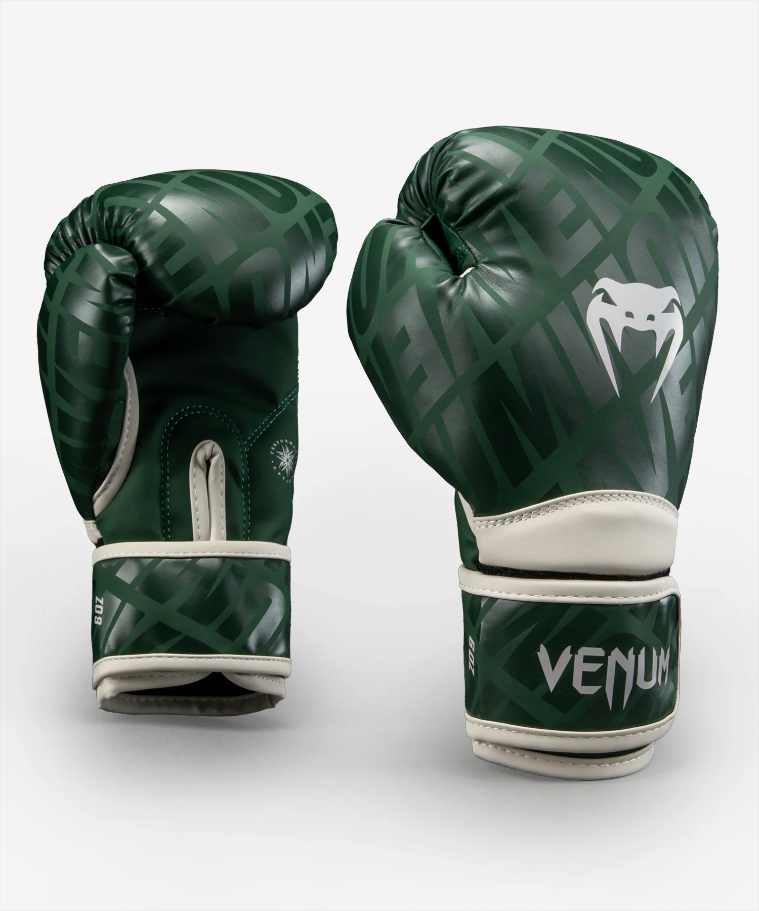 Gants de Boxe Venum Contender 1.5 XT pour enfants  - Vert Forêt/Blanc Cassé - Image 2