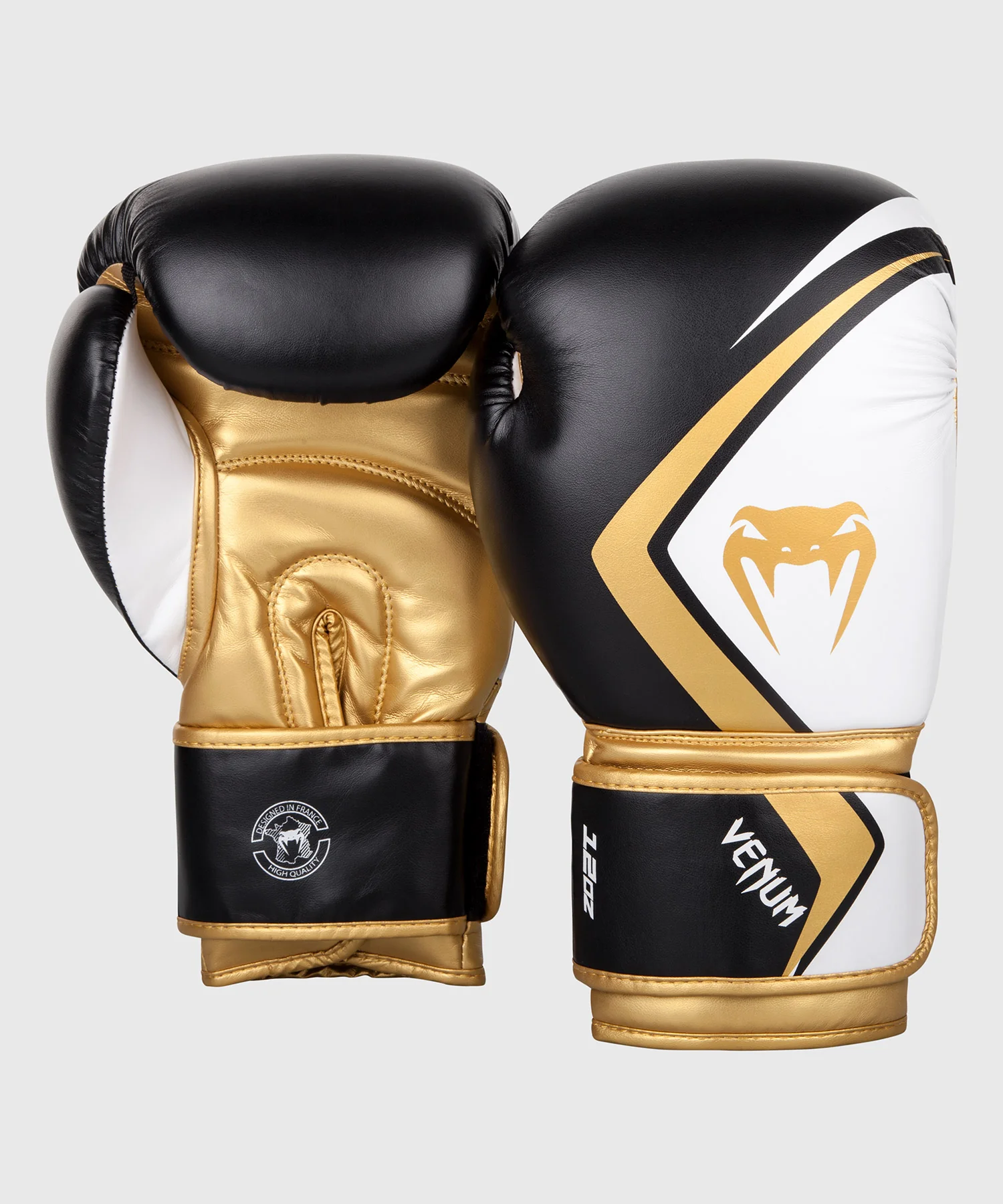 Gants de boxe Venum Contender 2.0 - Noir/Blanc-Or - Image 2
