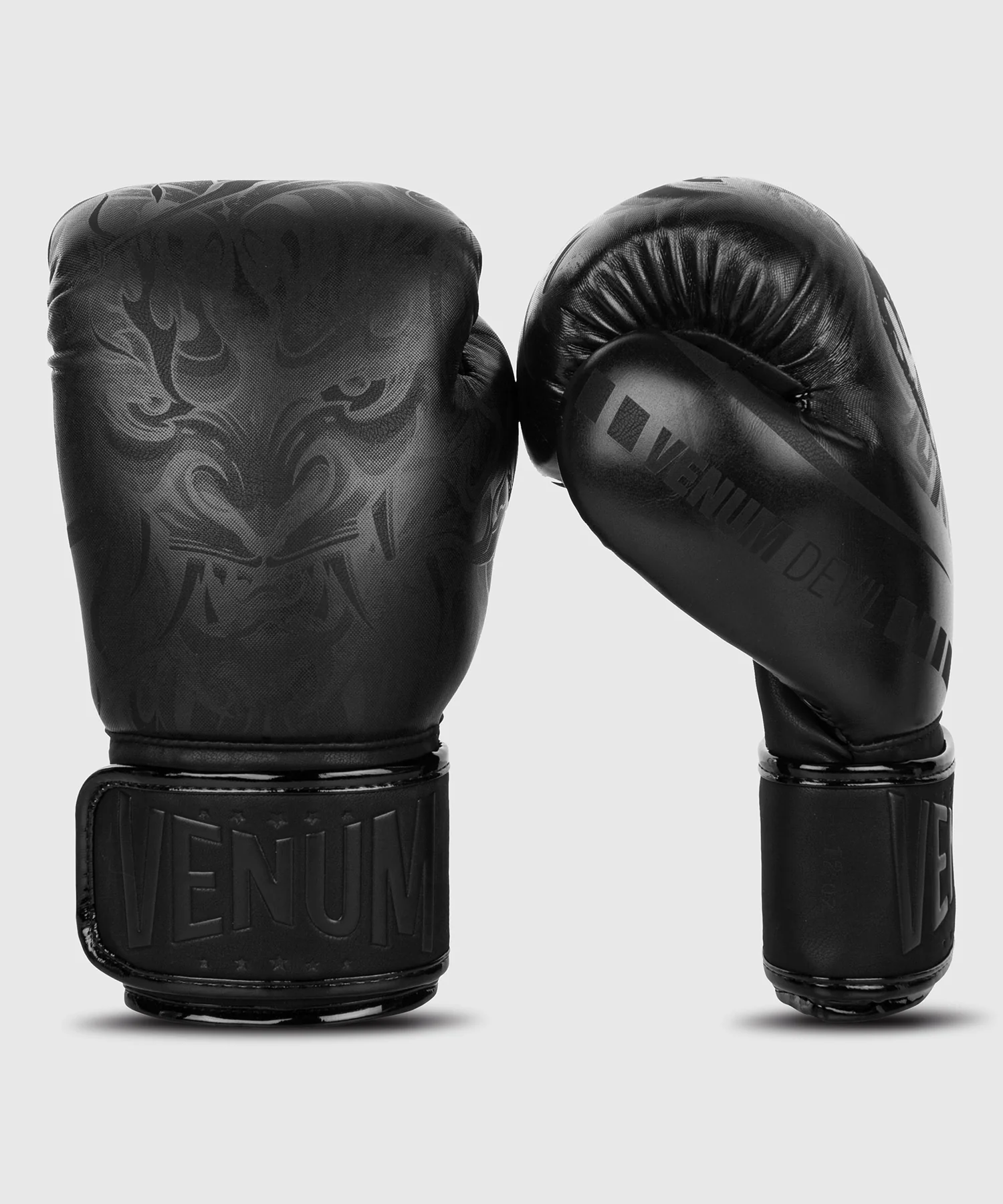 Gants de boxe Venum Devil - Noir/Noir - Image 2