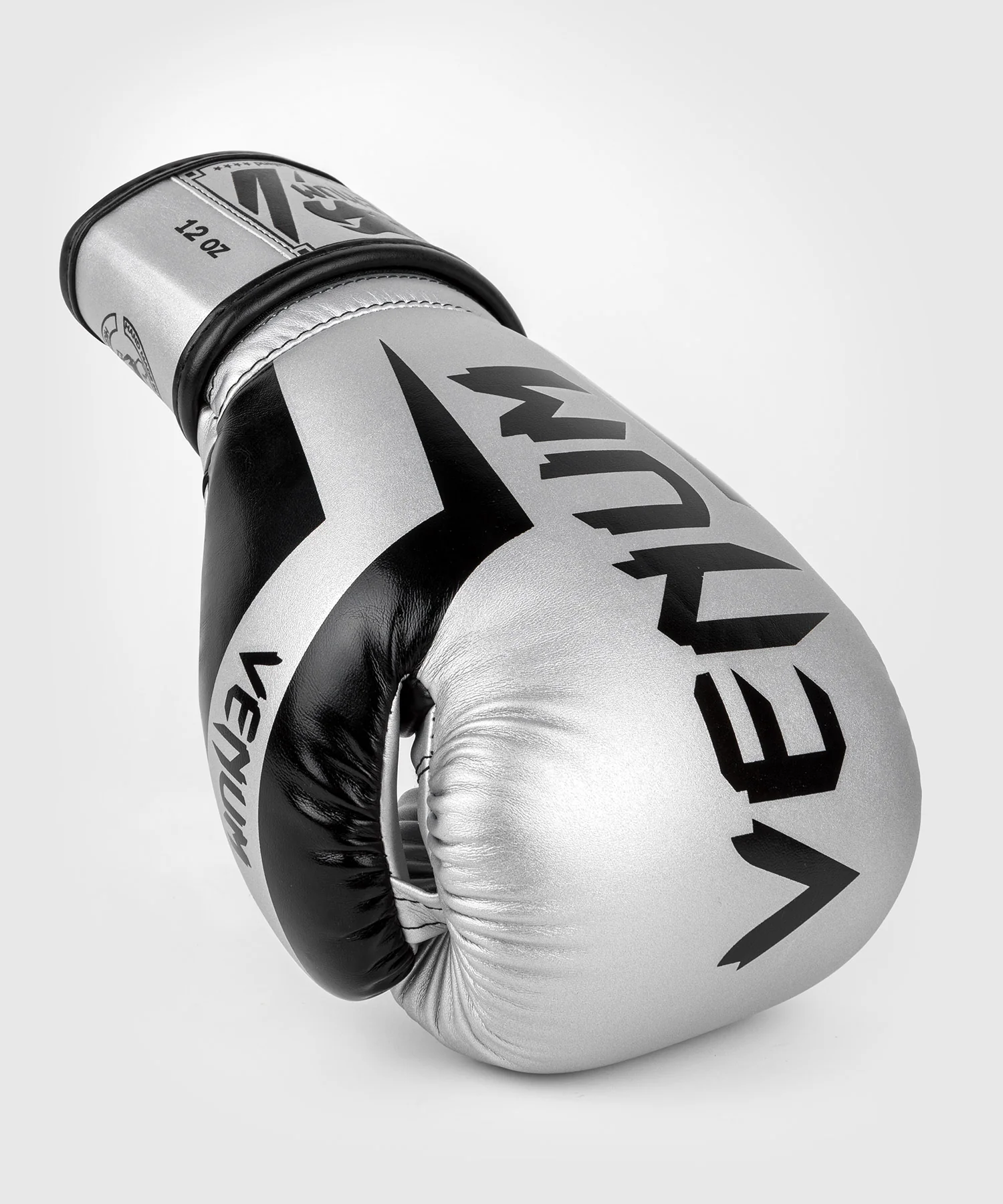 Gants de boxe Venum Elite - Argent/Noir - Image 8