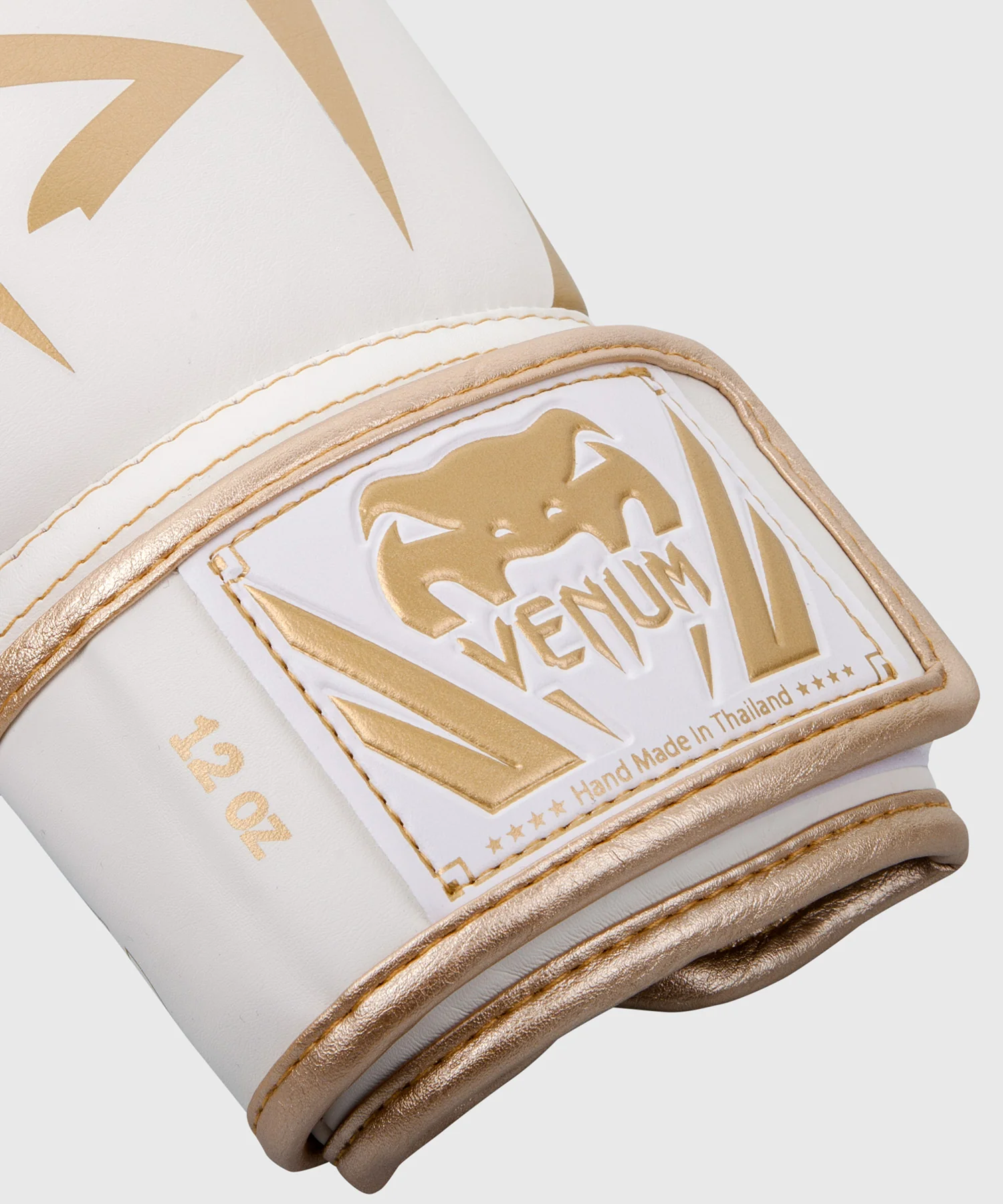 Gants de boxe Venum Elite - Blanc/Doré - Image 3