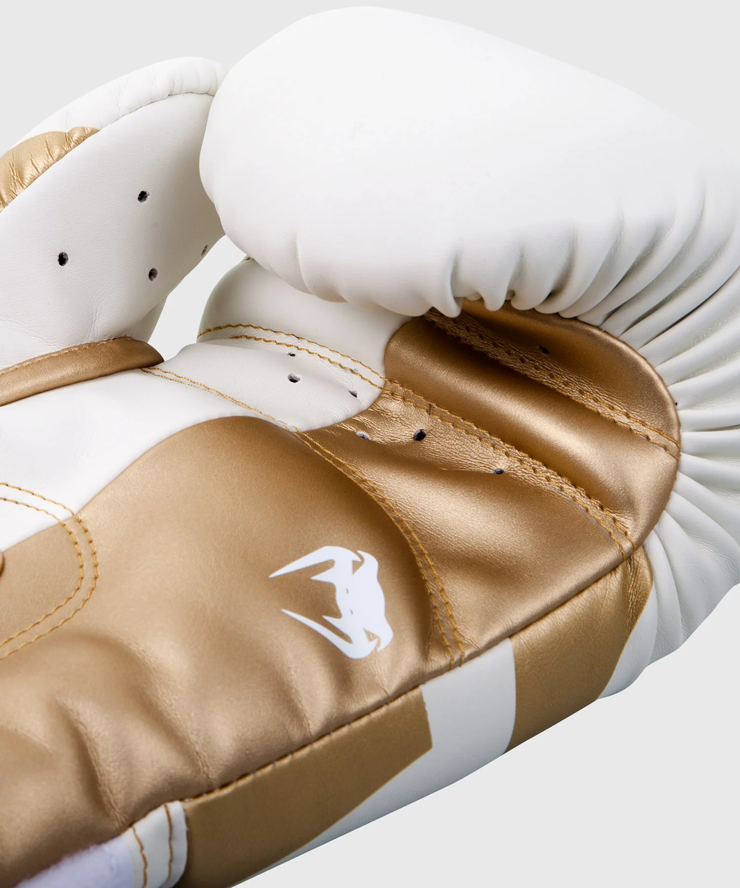 Gants de boxe Venum Elite - Blanc/Doré - Image 4