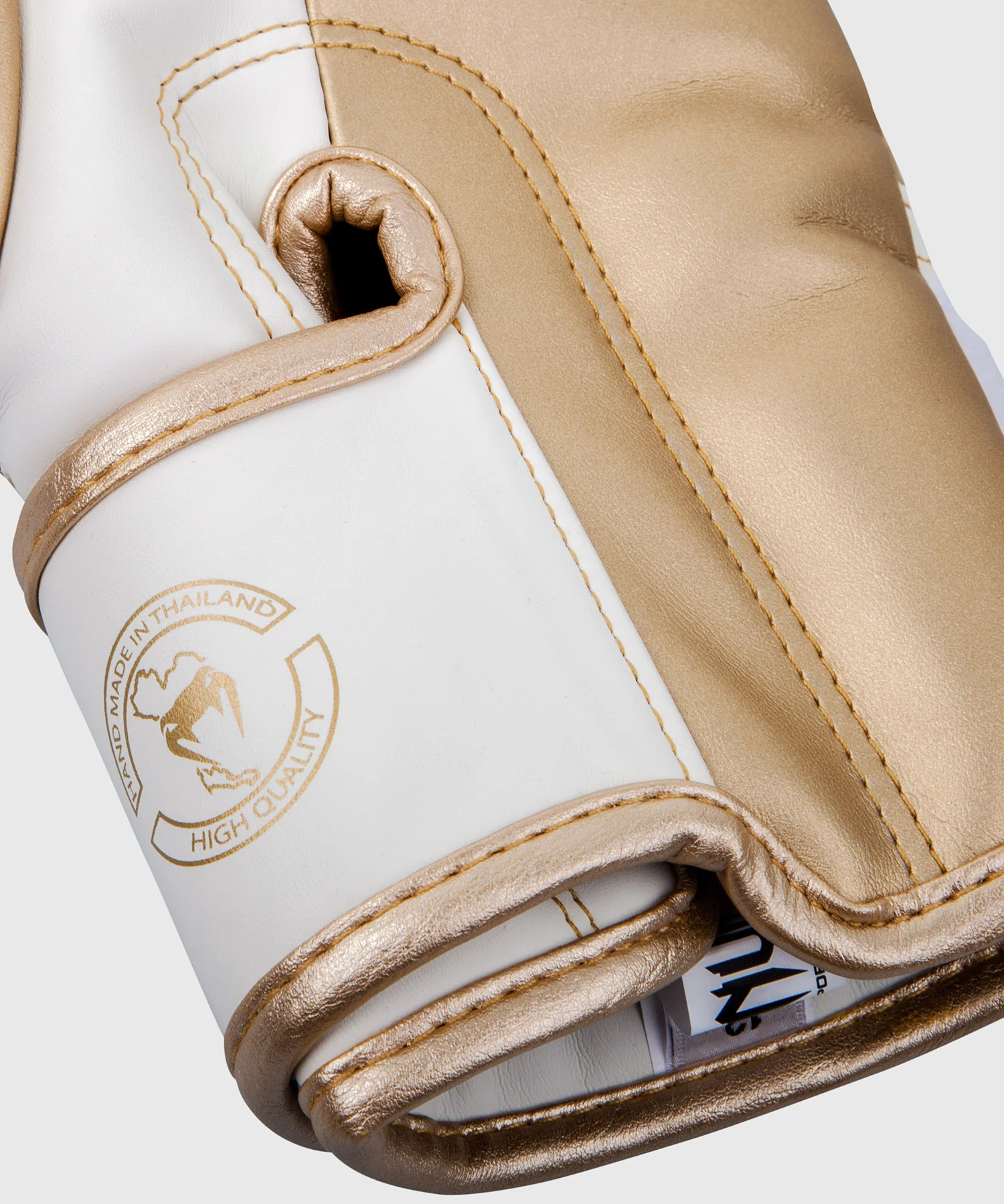 Gants de boxe Venum Elite - Blanc/Doré - Image 5