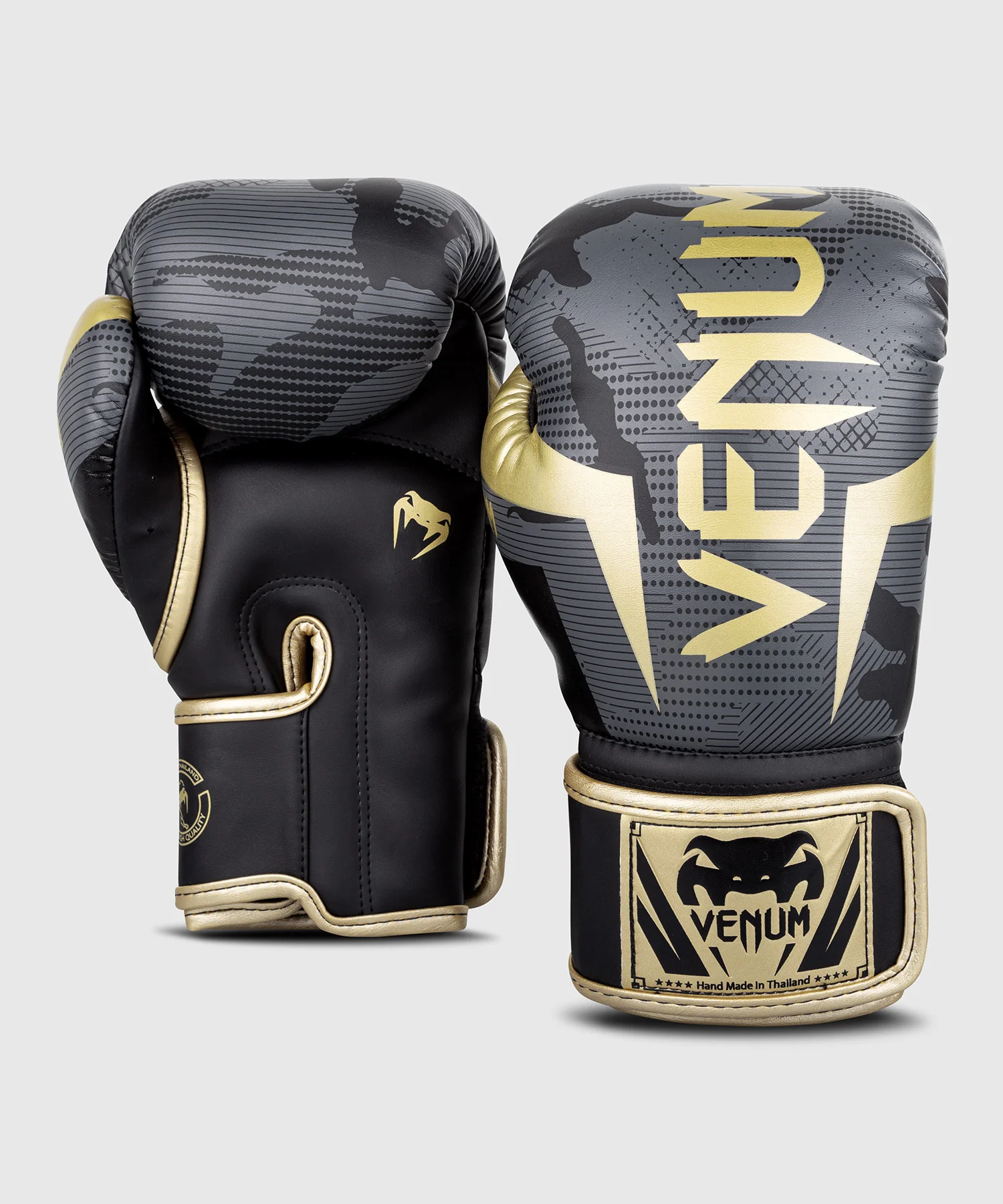 Gants de boxe Venum Elite – Camo/Or