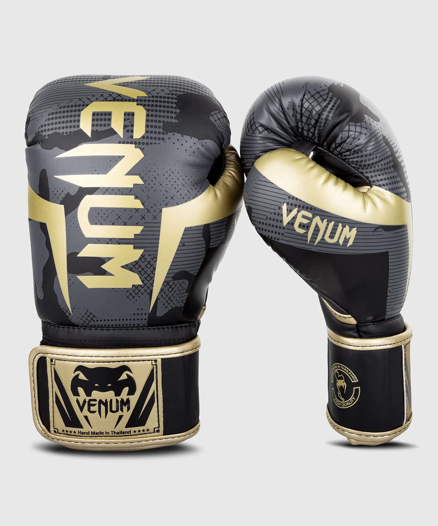 Gants de boxe Venum Elite – Camo/Or - Image 2