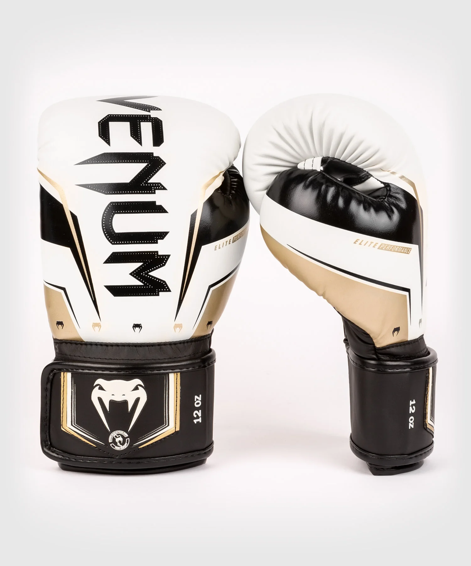 Gants de Boxe Venum Elite Evo - Blanc/Or - Image 2