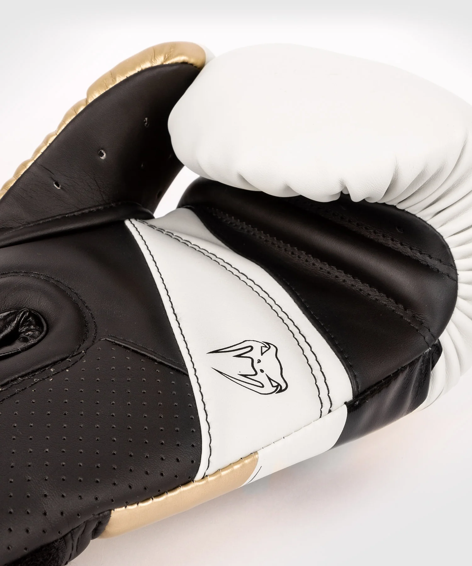 Gants de Boxe Venum Elite Evo - Blanc/Or - Image 6