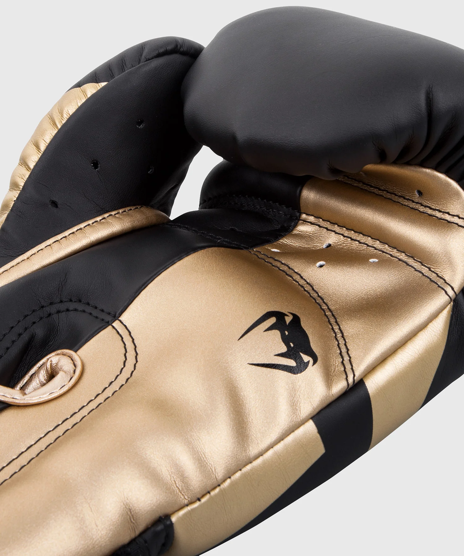 Gants de boxe Venum Elite - Noir/Doré - Image 4