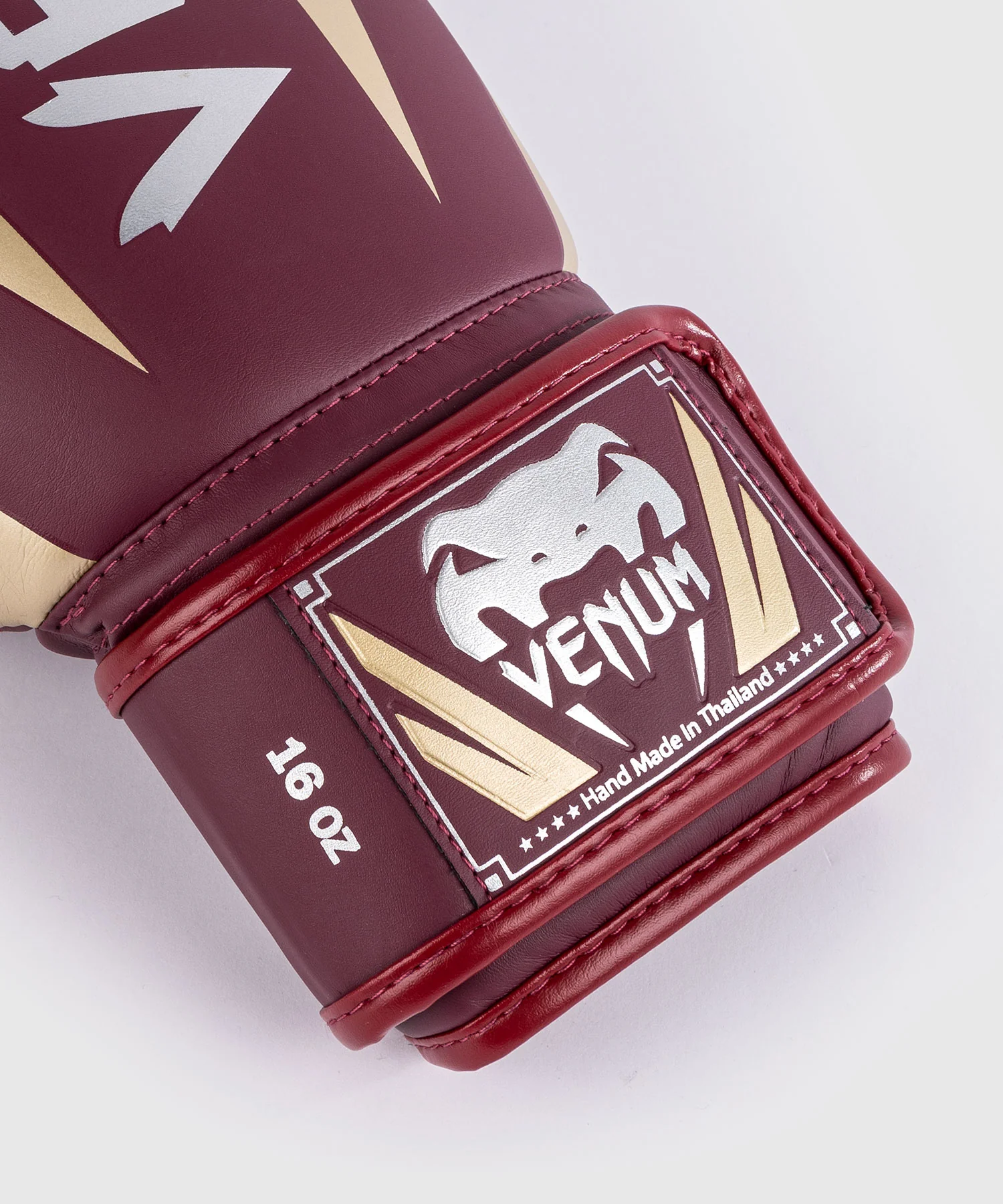 Gants de boxe Venum Elite - Rouge Bordeaux/Or - Image 6