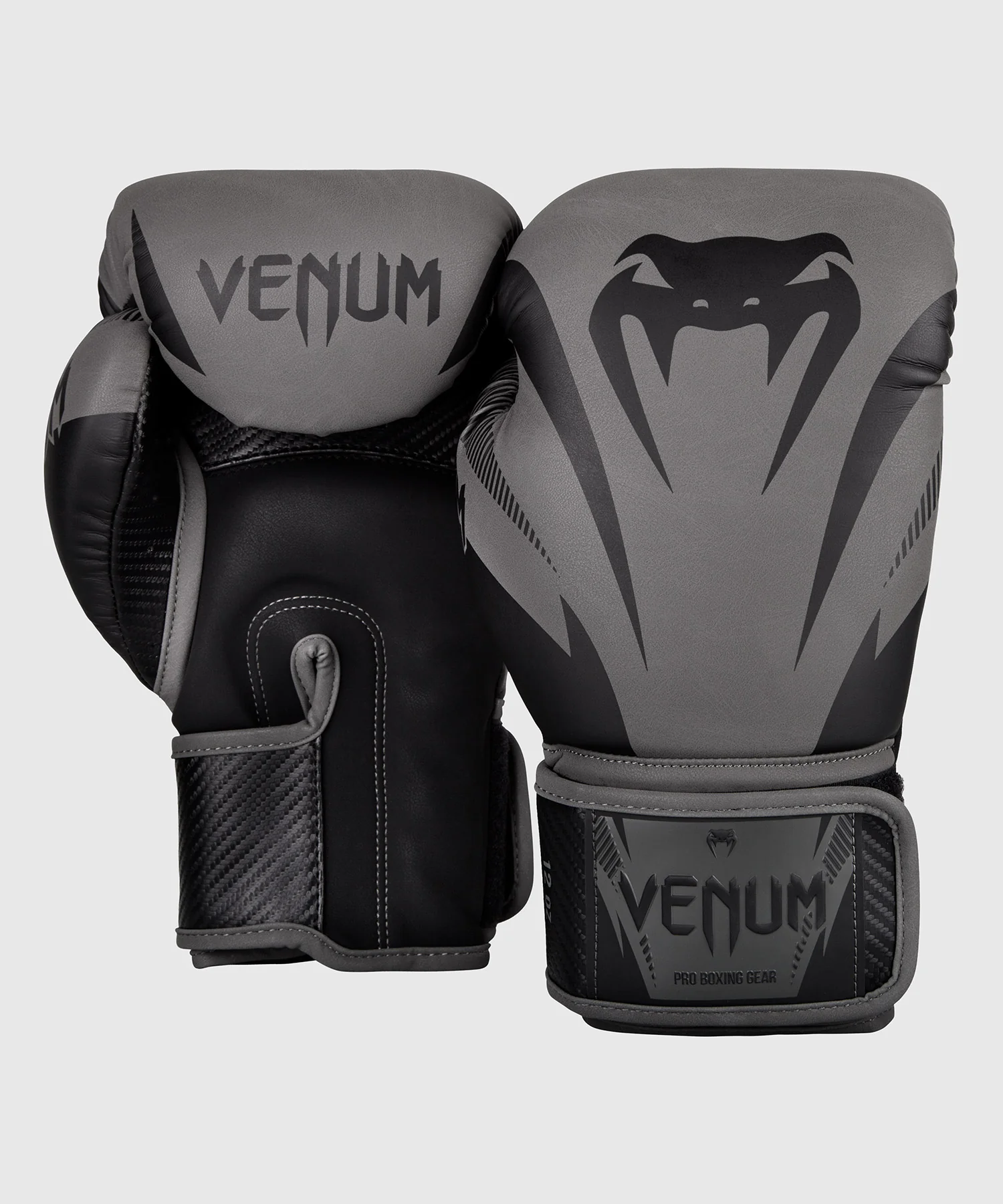 Gants de boxe Venum Impact – Gris/Noir - Image 2