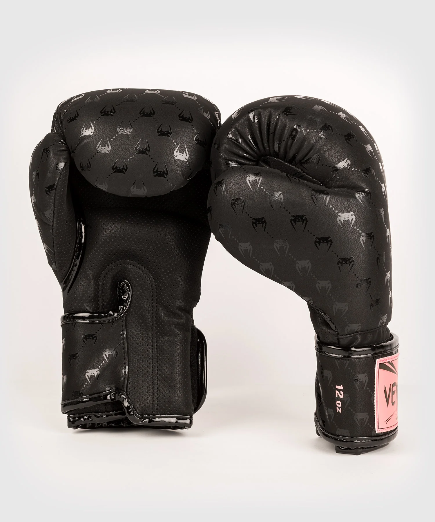 Gants de Boxe Venum Impact Monogram - Noir/ Rose Doré - Image 2