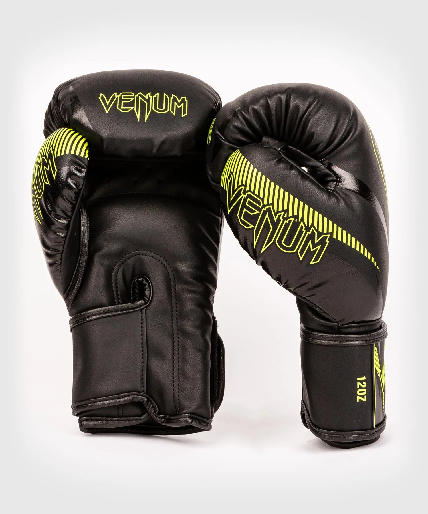 Gants de boxe Venum Impact – Noir/Jaune Fluo - Image 3