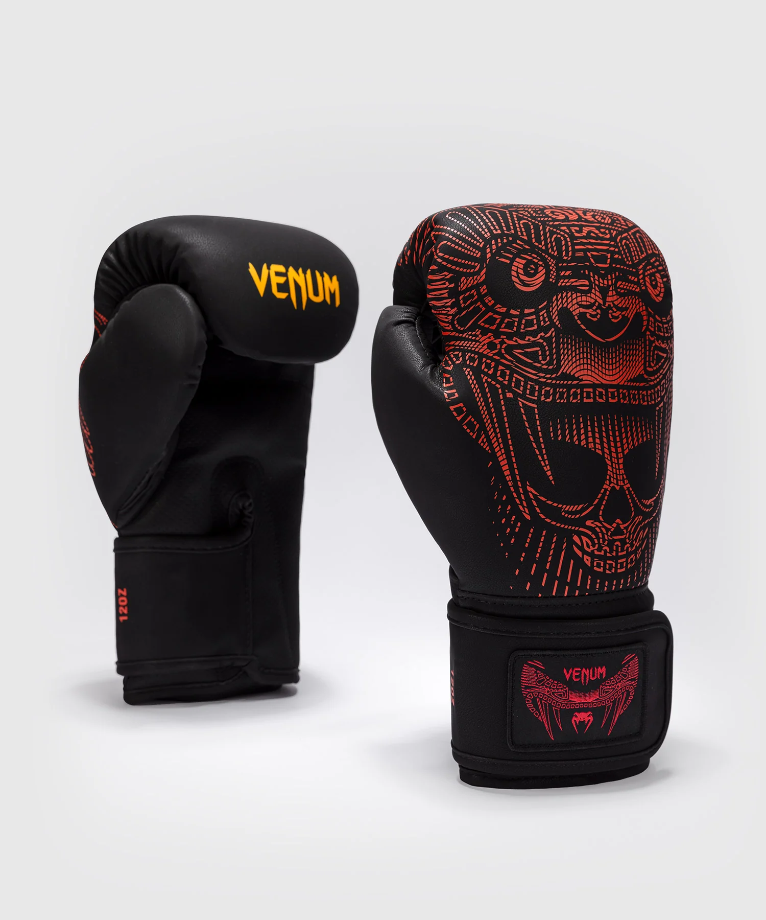 Gants de Boxe Venum Quetzal Fury - Noir/Rouge Fury/Mandarine - Image 2