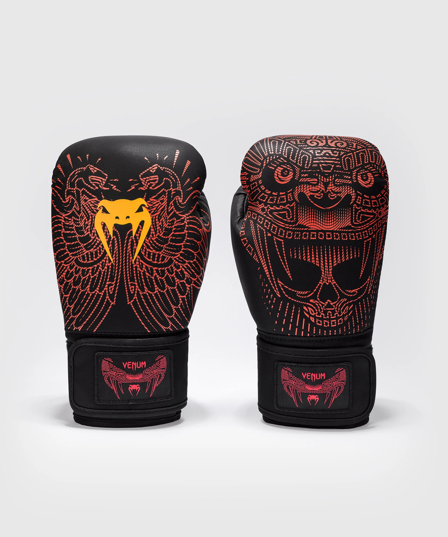 Gants de Boxe Venum Quetzal Fury - Noir/Rouge Fury/Mandarine - Image 3