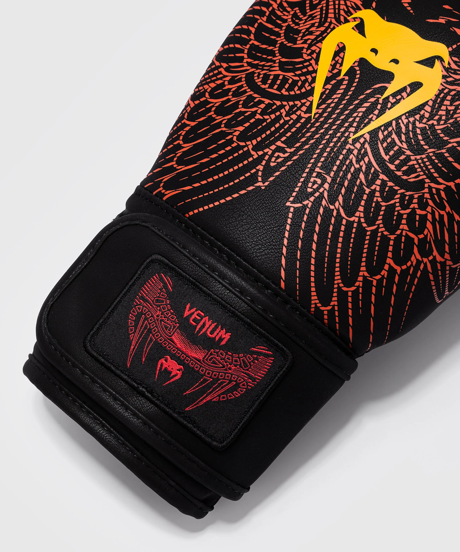 Gants de Boxe Venum Quetzal Fury - Noir/Rouge Fury/Mandarine - Image 4