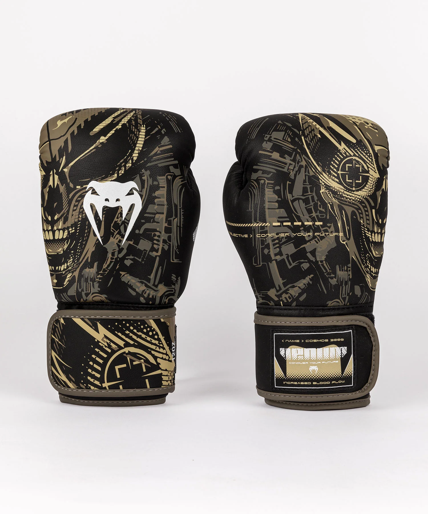 Gants de Boxe Venum Invader - Noir/Sable - Image 2