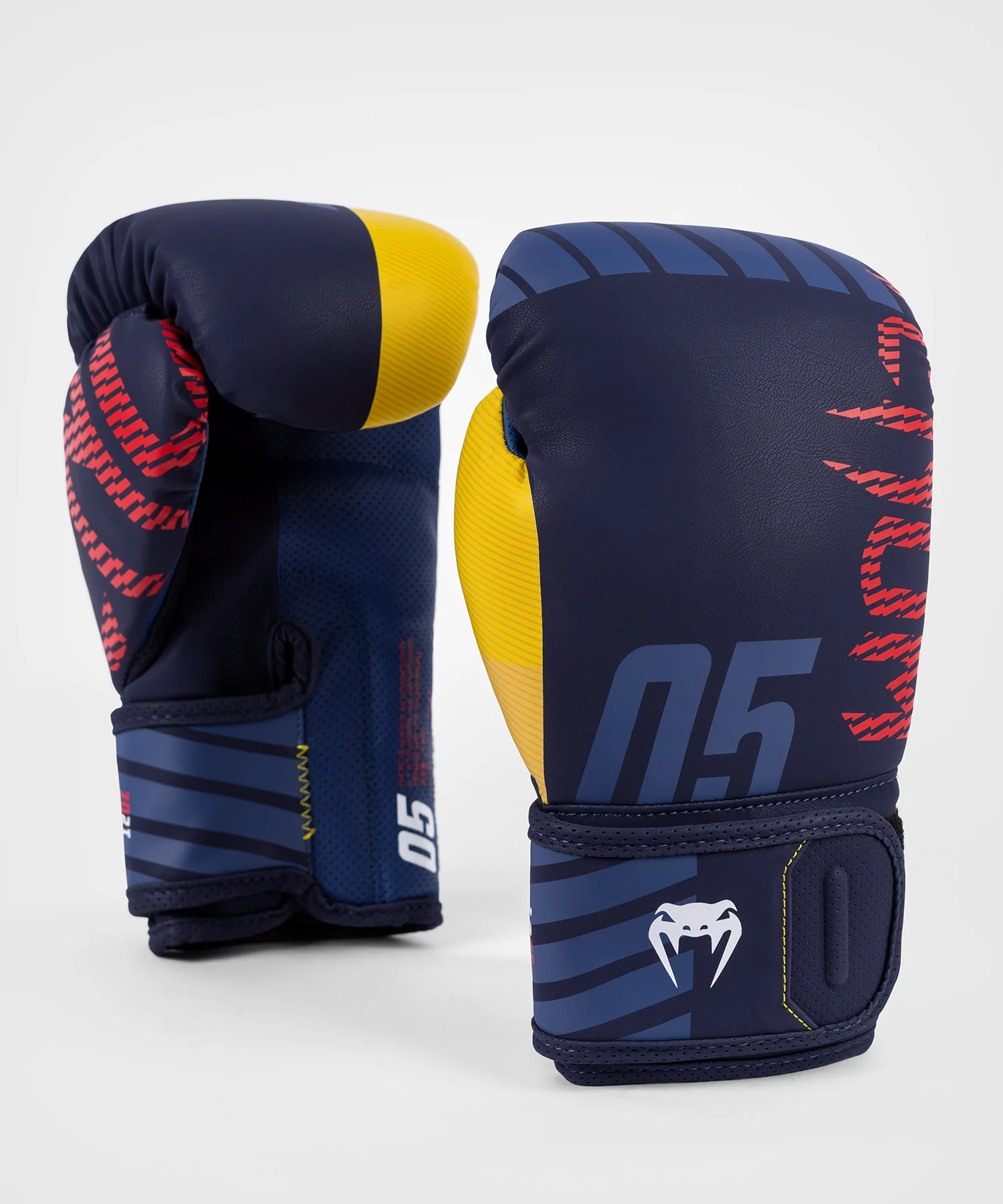 Gants de Boxe Venum Sport 05 - Bleu/Jaune - Image 2