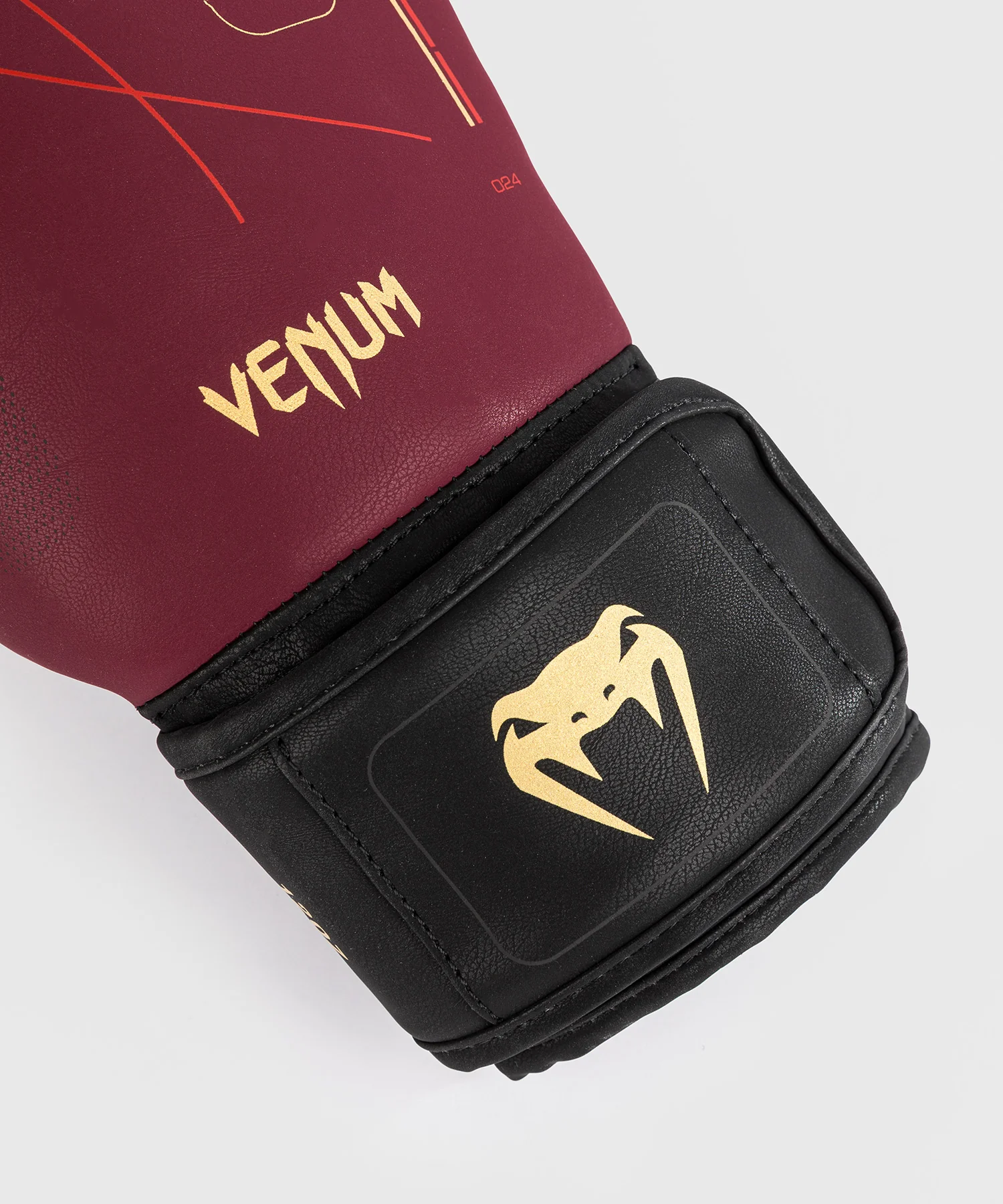 Gants de Boxe Venum Tactical XT- Noir/Bordeaux/Or - Image 3