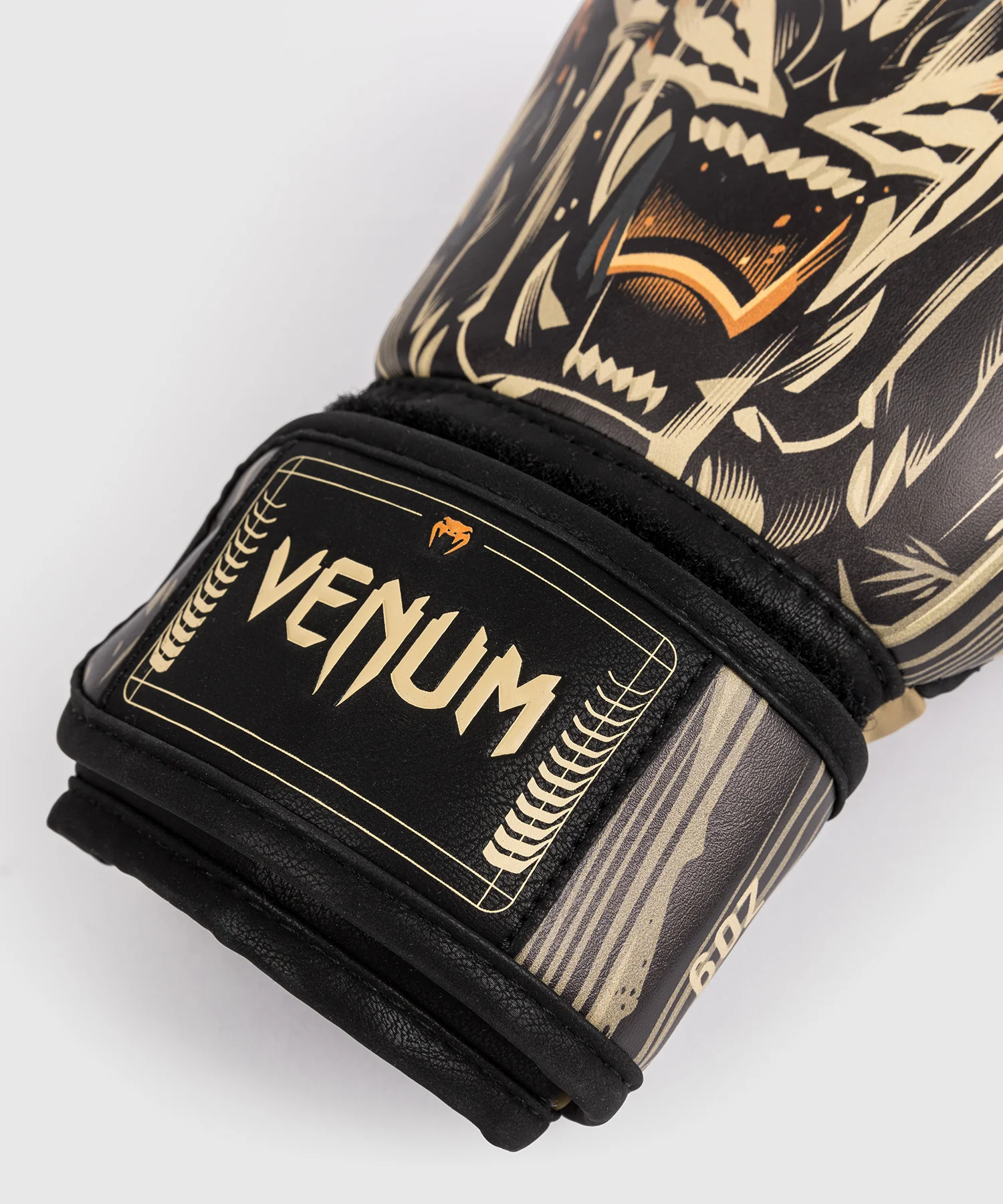 Gants de Boxe Venum Tiger pour Enfants - Noir/Orange Néon - Image 5