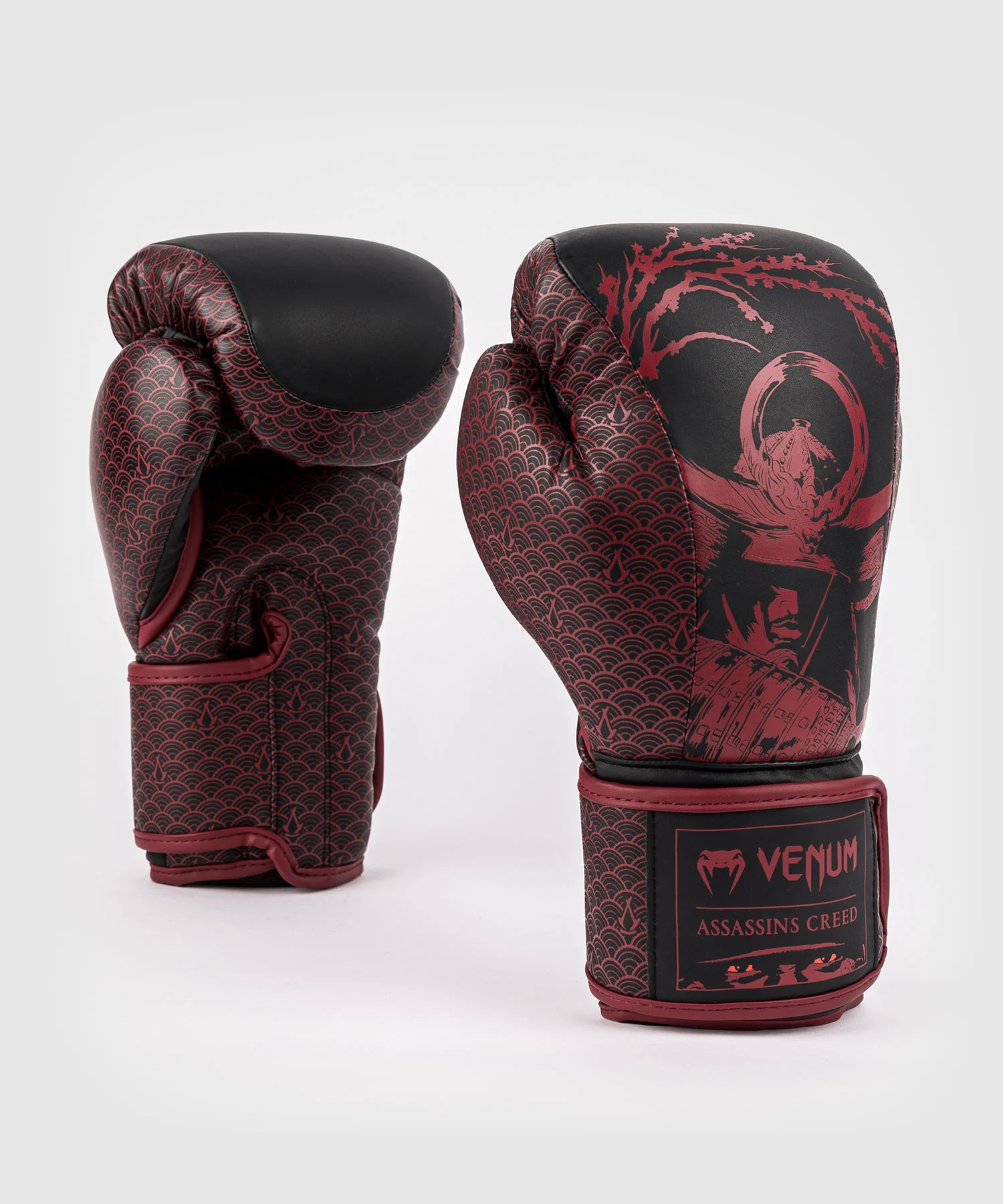 Gants de boxe Venum x Assassin's Creed Shadows - Bordeaux/Noir