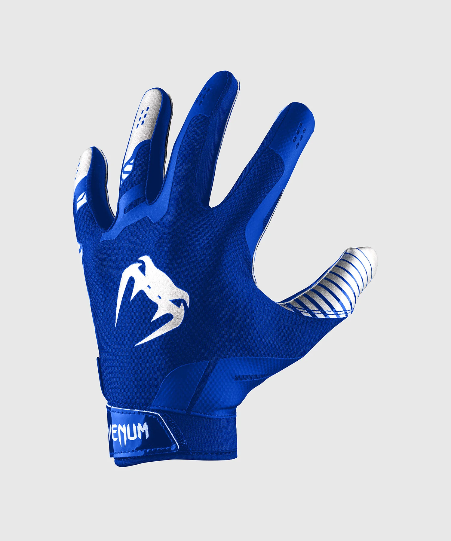 Gants de Football Venum Elite - Bleu Royal/Argent - Image 2