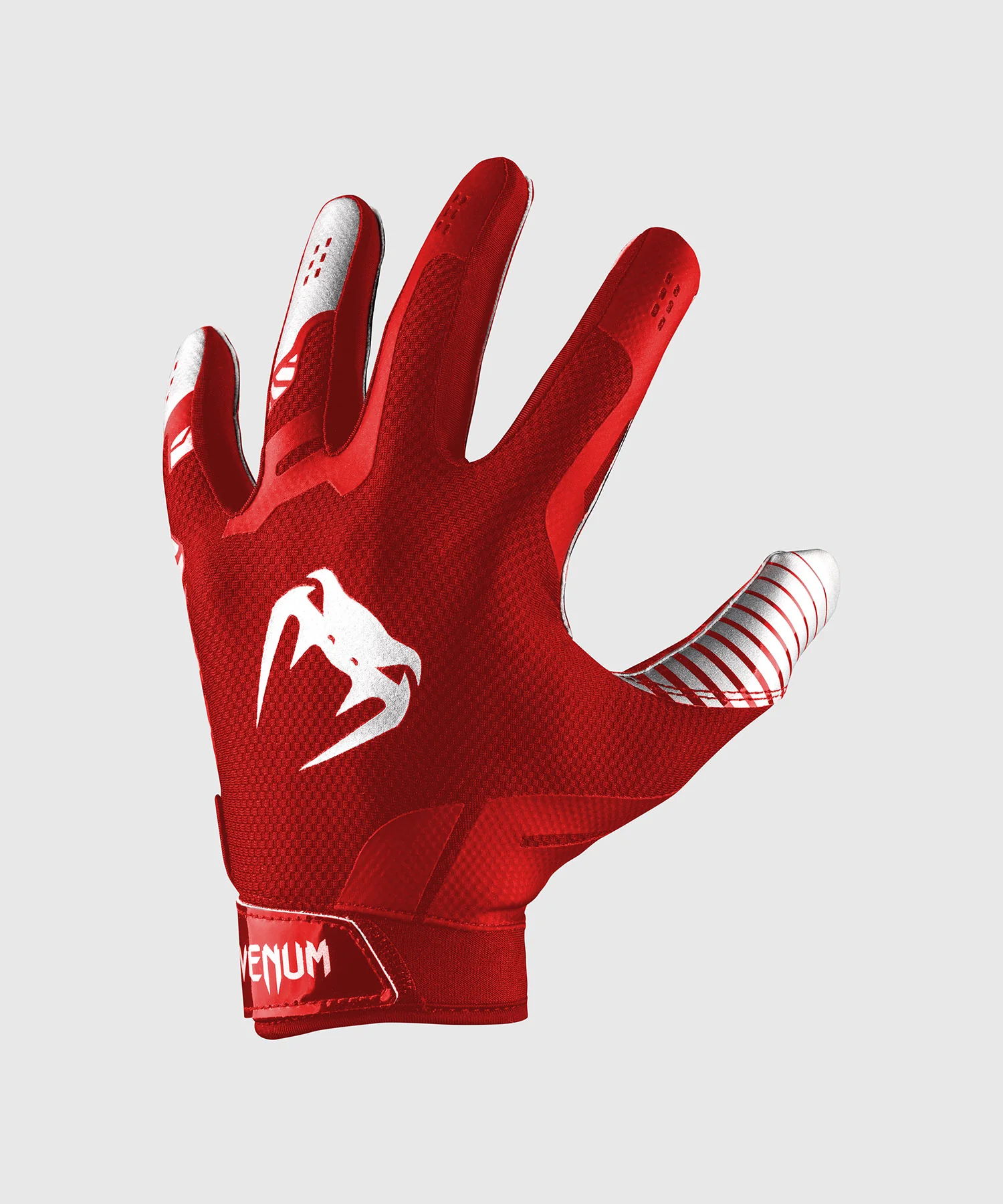 Gants de Football Venum Elite - Rouge/Argent - Image 4