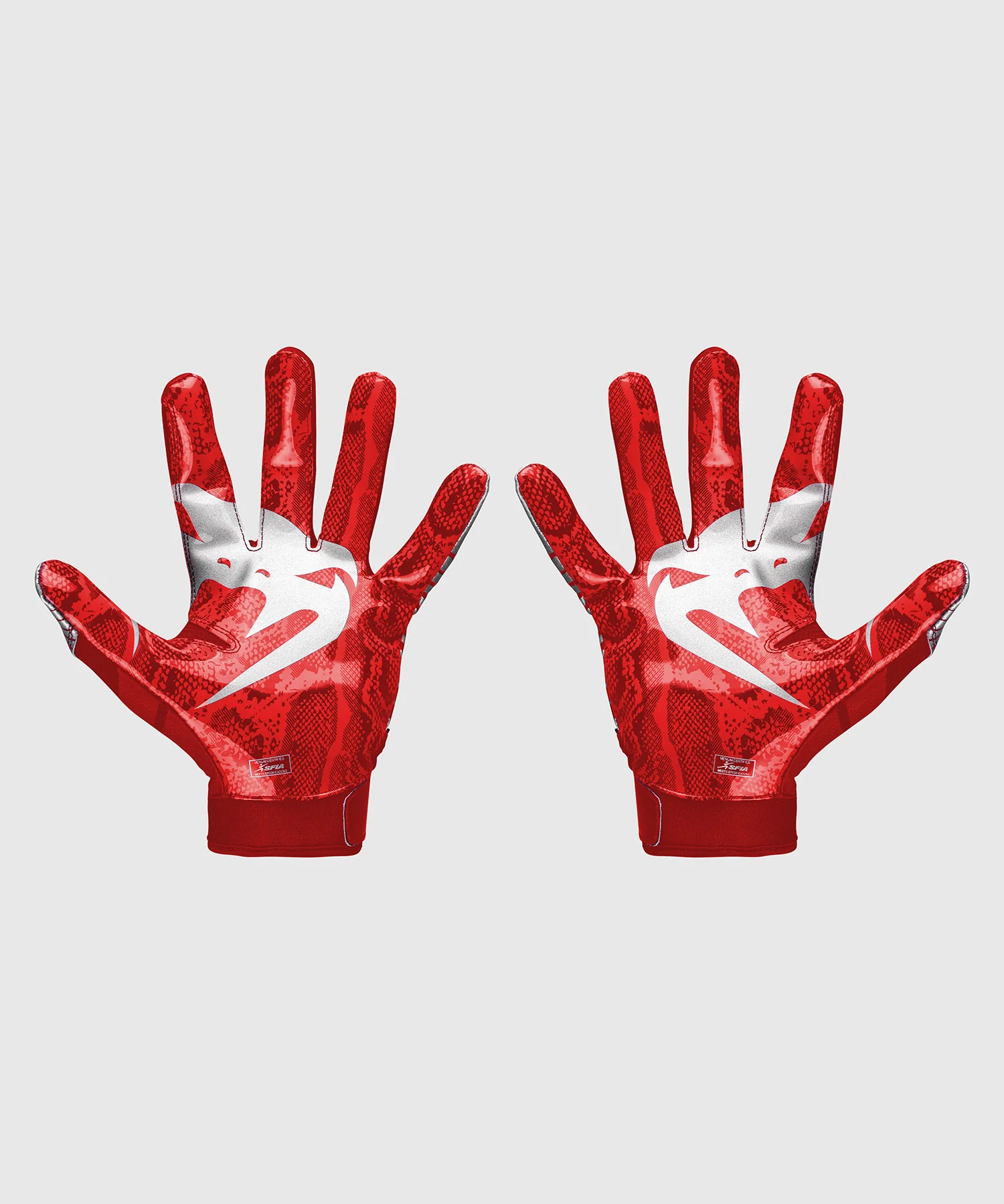 Gants de Football Venum Elite - Rouge/Argent - Image 5