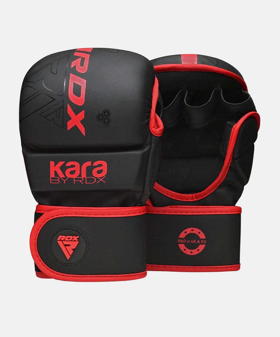 Gants de sparring MMA F6 Kara RDX - Noir/Rouge