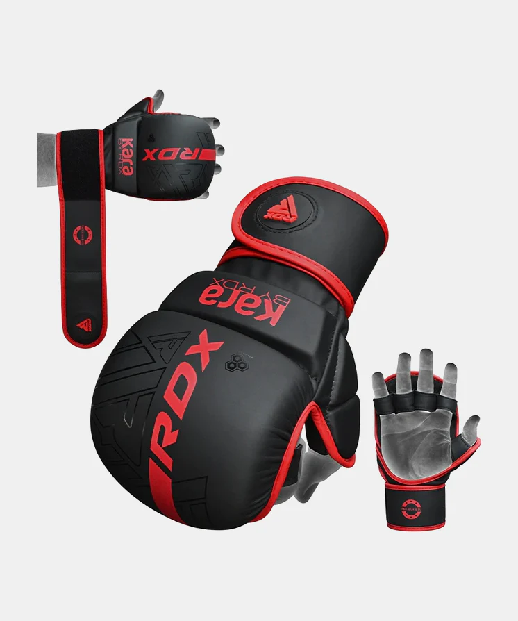 Gants de sparring MMA F6 Kara RDX - Noir/Rouge - Image 3