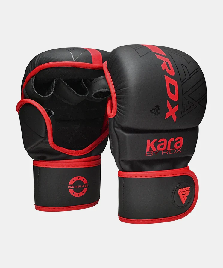 Gants de sparring MMA F6 Kara RDX - Noir/Rouge - Image 4