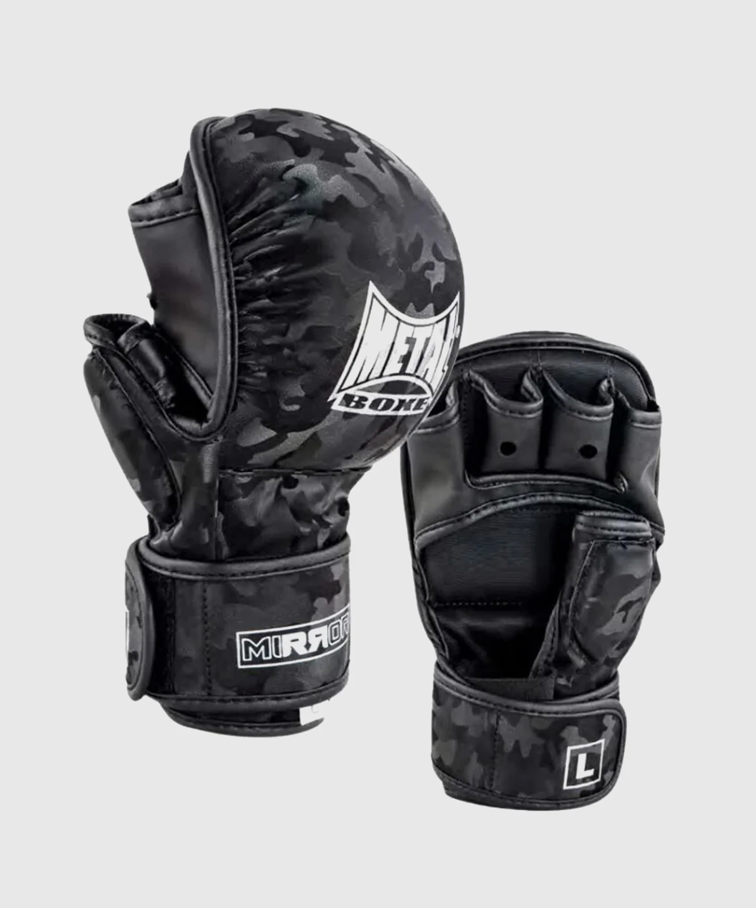 Gants de sparring MMA Mirror Metal Boxe - Noir/Camo