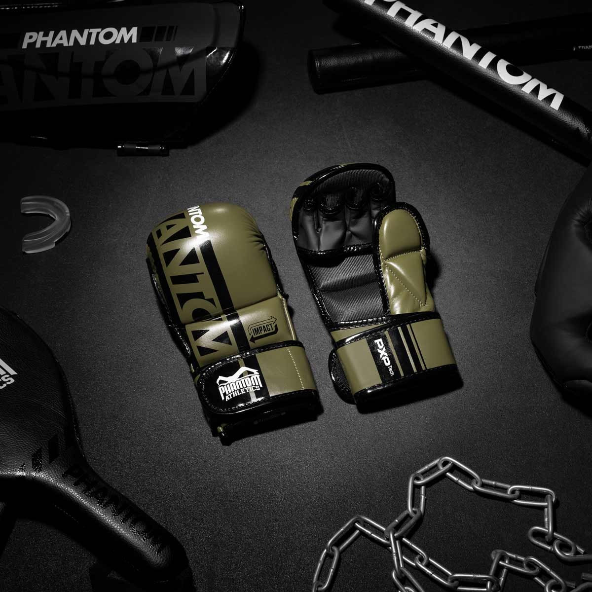 Gants de sparring MMA Apex Phantom Athletics - Kaki - Image 7