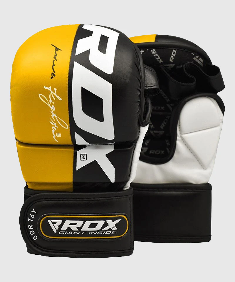 Gants de sparring MMA T6 RDX Sports - Jaune