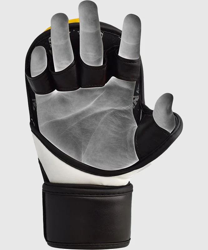 Gants de sparring MMA T6 RDX Sports - Jaune - Image 2