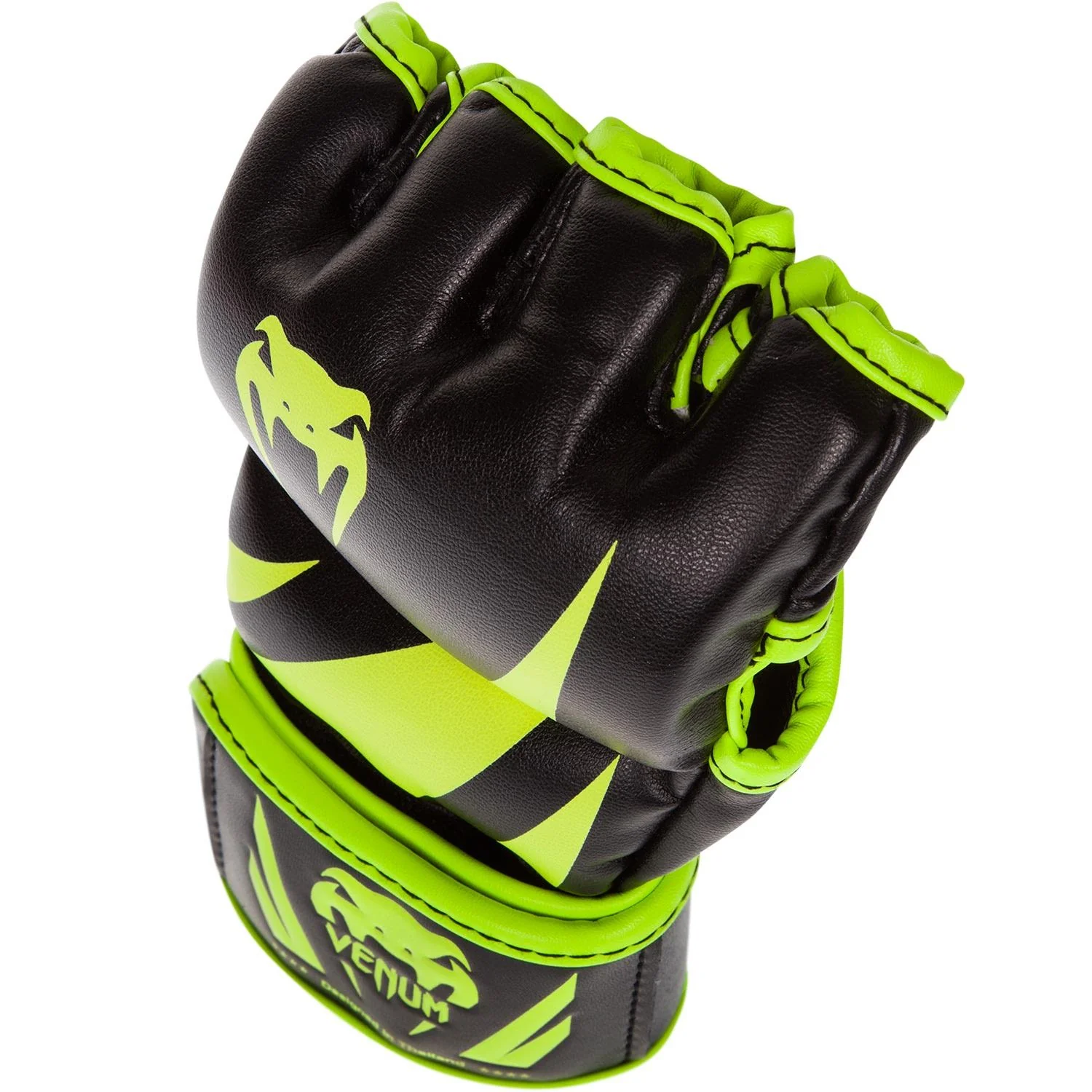 Gants de MMA Challenger Venum - Jaune/Noir - Image 2