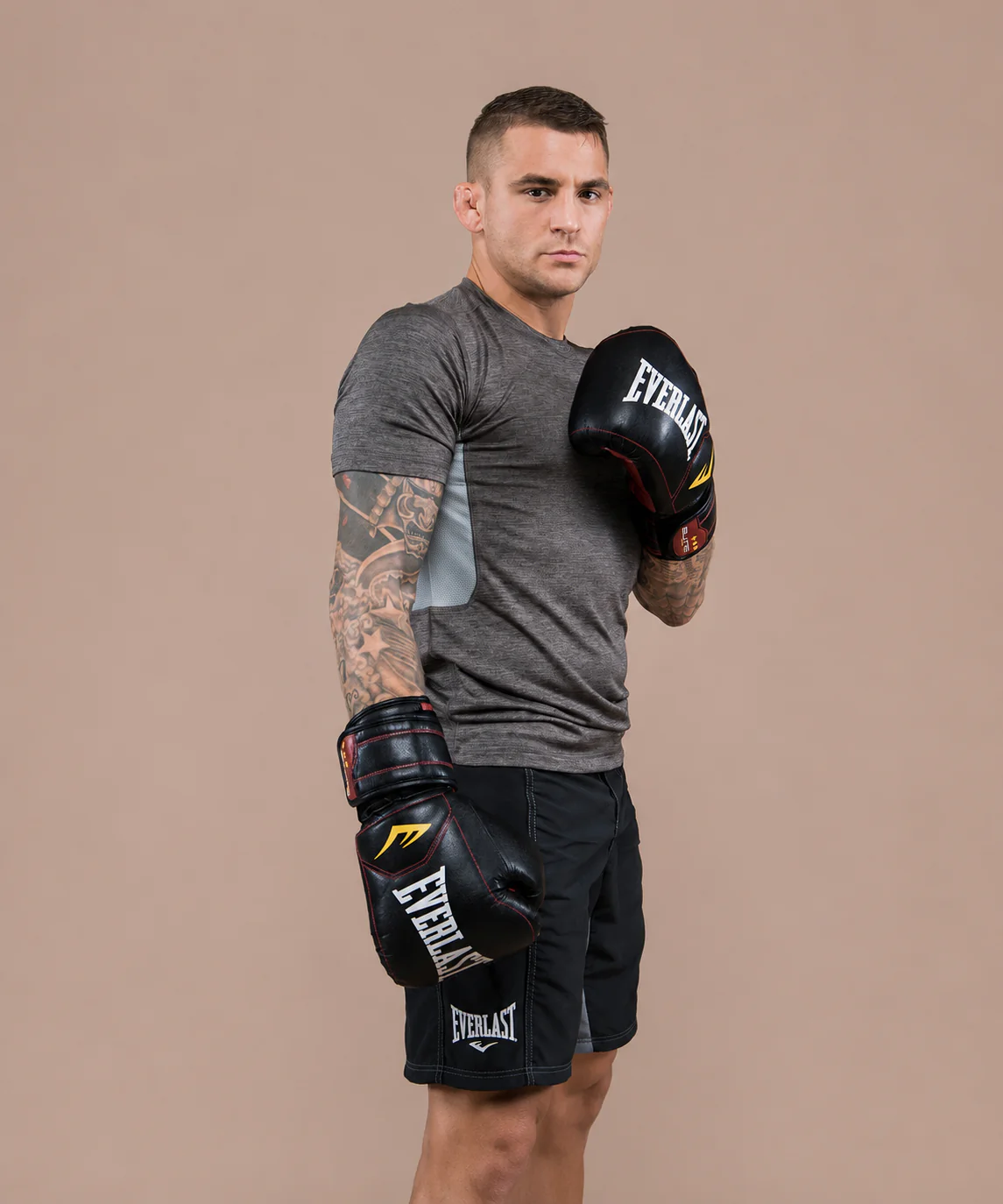 Gants de Boxe Muay Thai Everlast Elite Pro - Noir - Image 3
