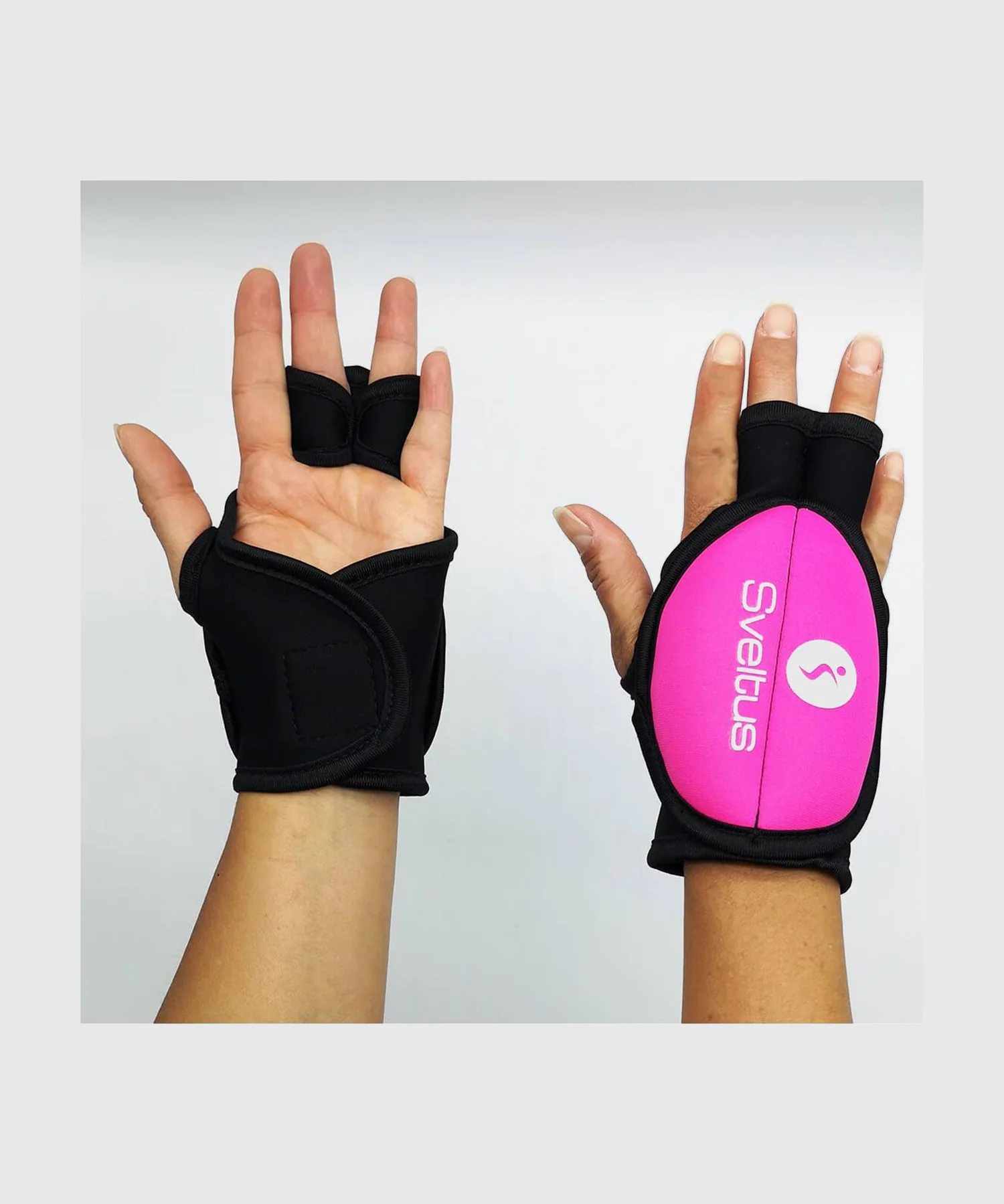 Gants de Piloxing Sveltus - 250 g - Lot de 2 - Rose/Noir - Image 3