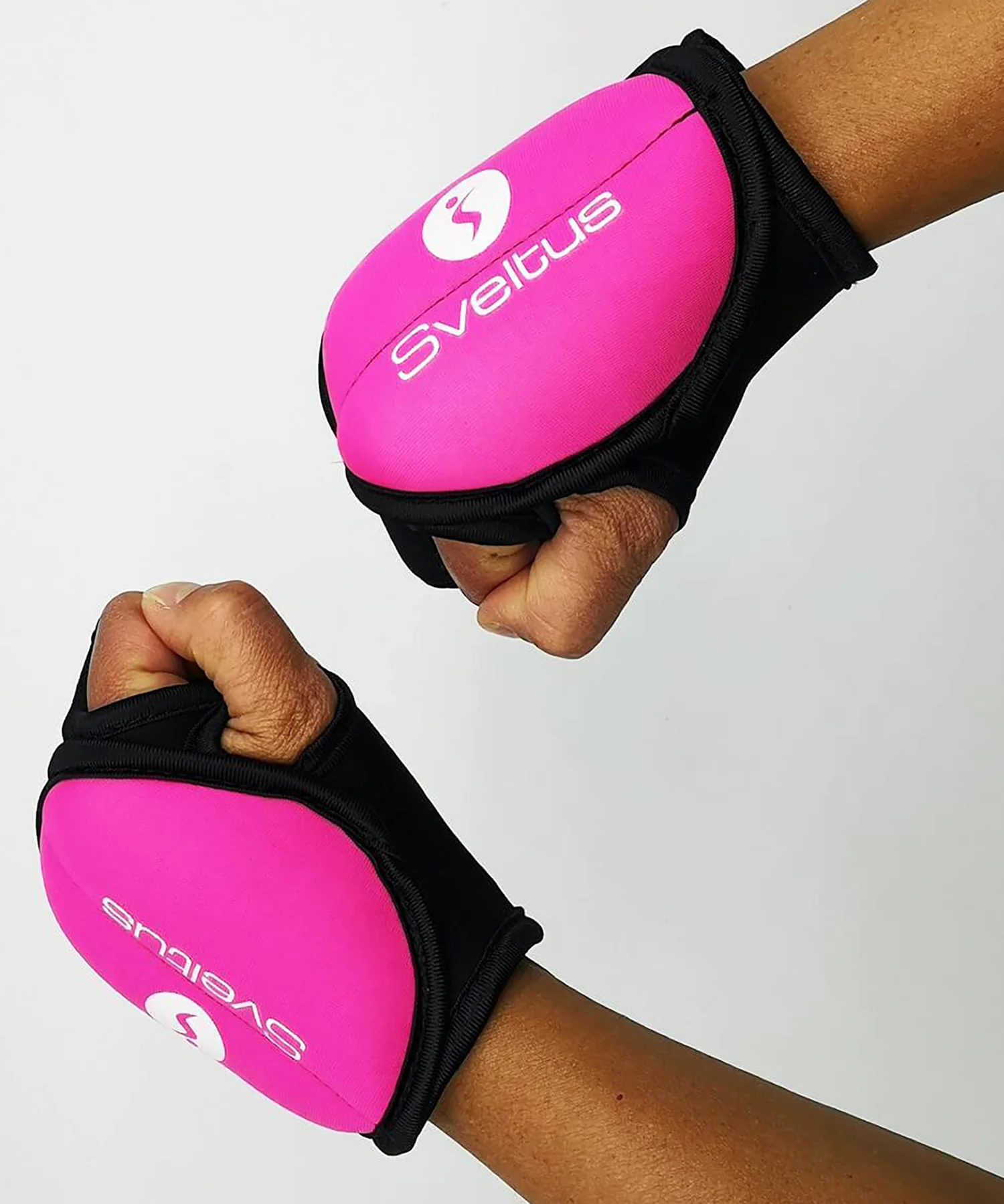 Gants de Piloxing Sveltus - 250 g - Lot de 2 - Rose/Noir - Image 5