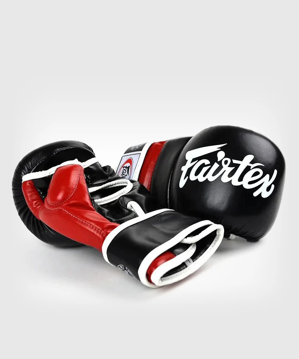 Gants de sparring MMA V18 Fairtex - Noir/Rouge - Image 4