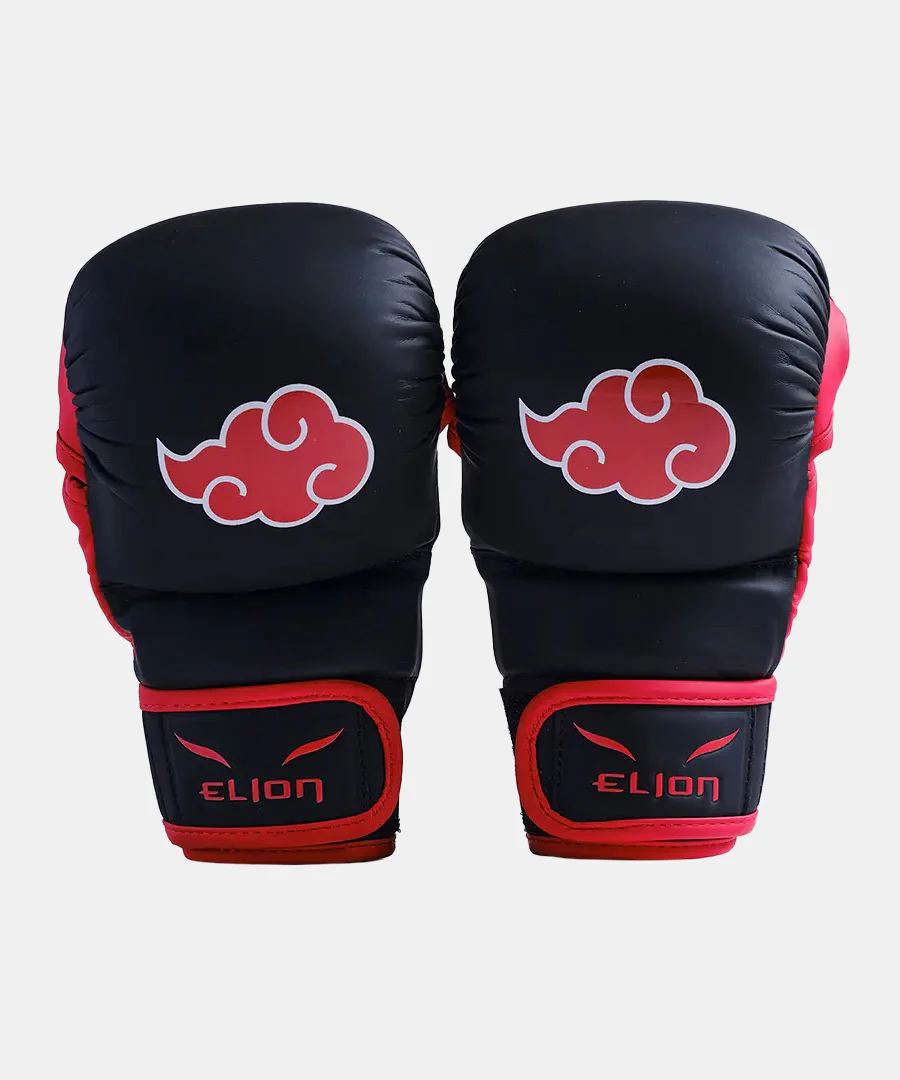 Gants de sparring MMA Akatsuki Elion x Naruto - Noir/Rouge - Image 2