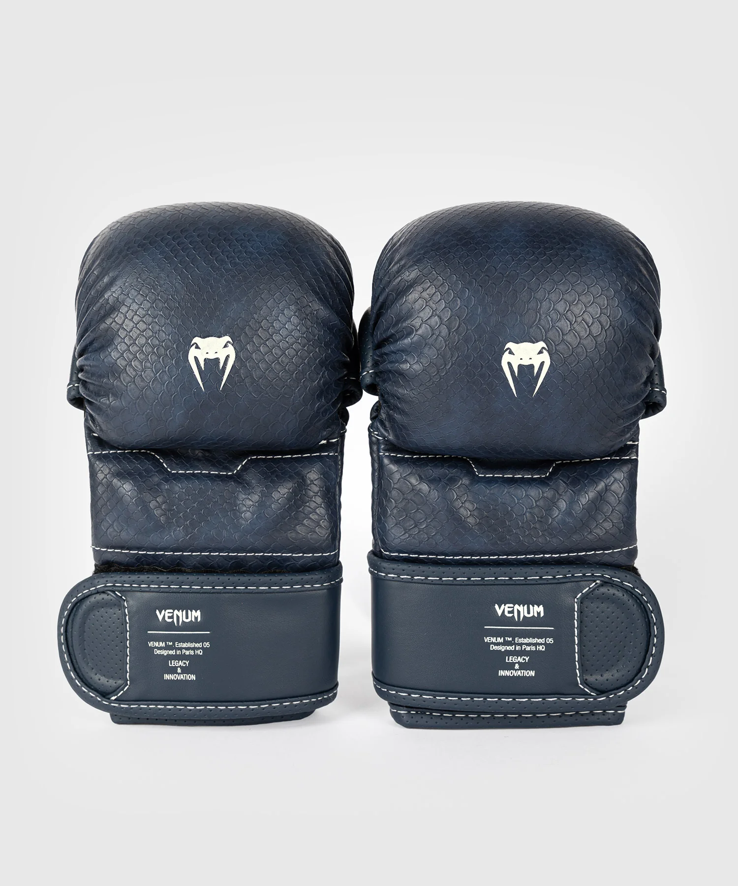 Gants de sparring MMA Venum Impact Evo Scales - Bleu nuit