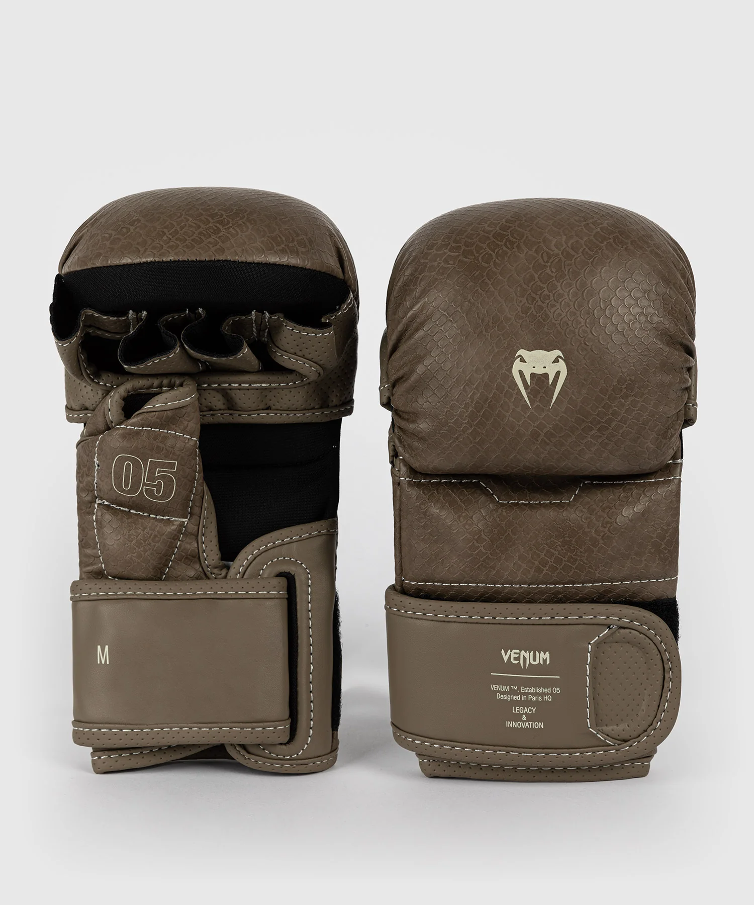 Gants de sparring MMA Venum Impact Evo Scales - Marron - Image 2