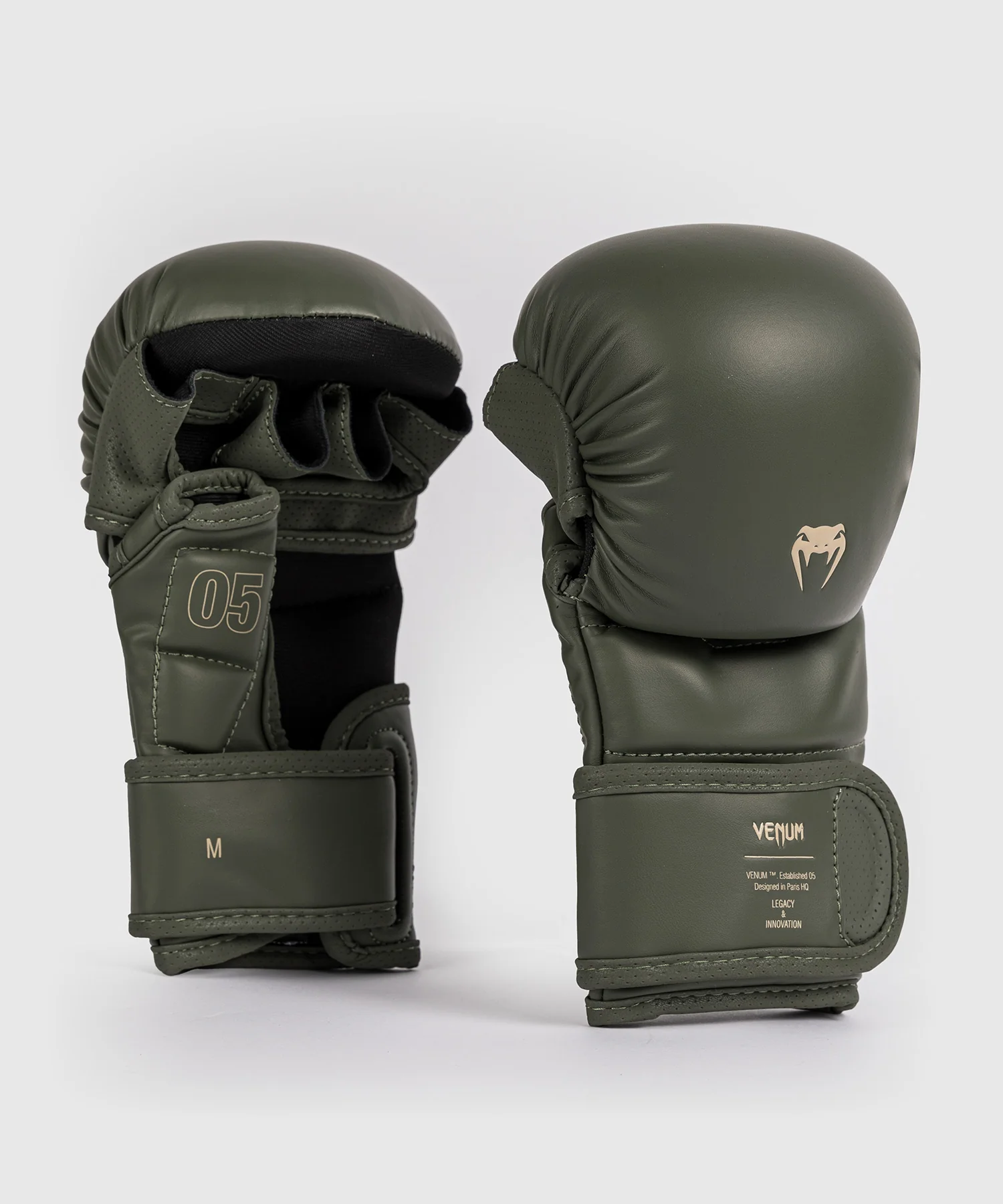 Gants de sparring MMA Venum Impact Evo - Vert militaire