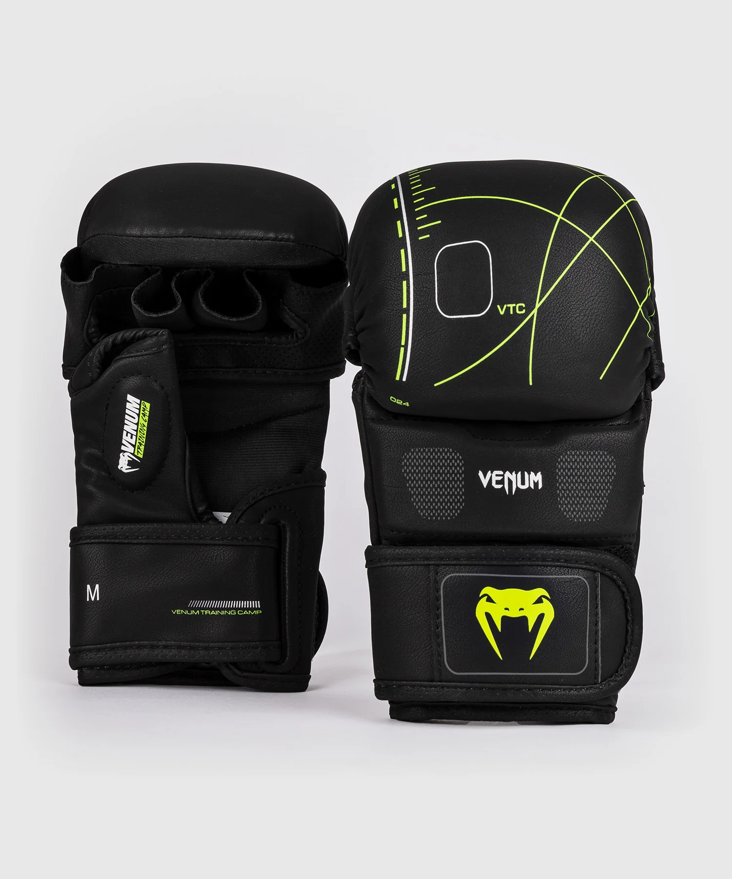 Gants de sparring Venum Training Camp 4.0 - Noir/Vert néo - Image 2